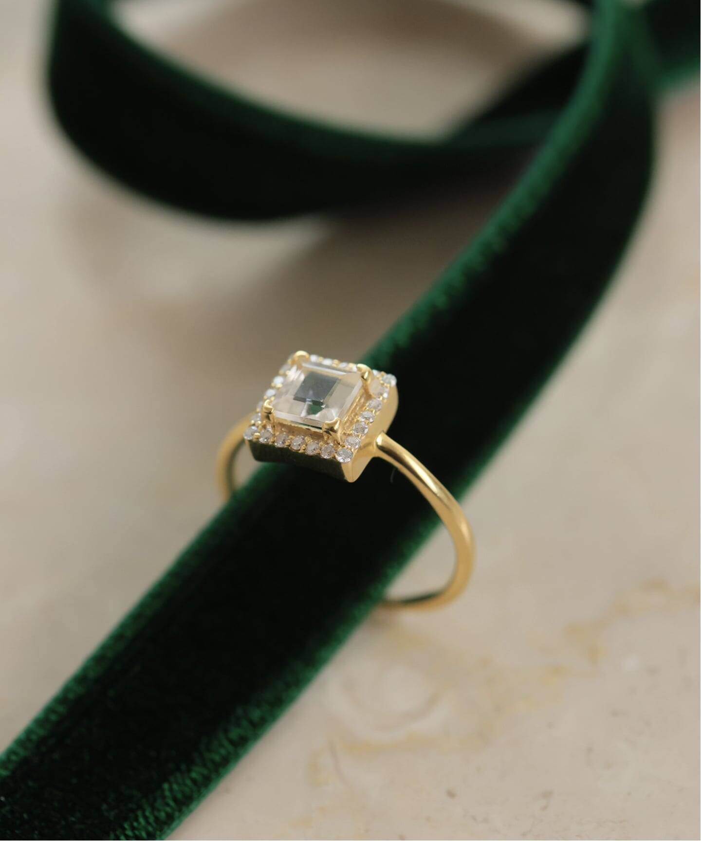 WEB限定/追加予約》ODUL SLOBE別注 スクエアカットリング（リング