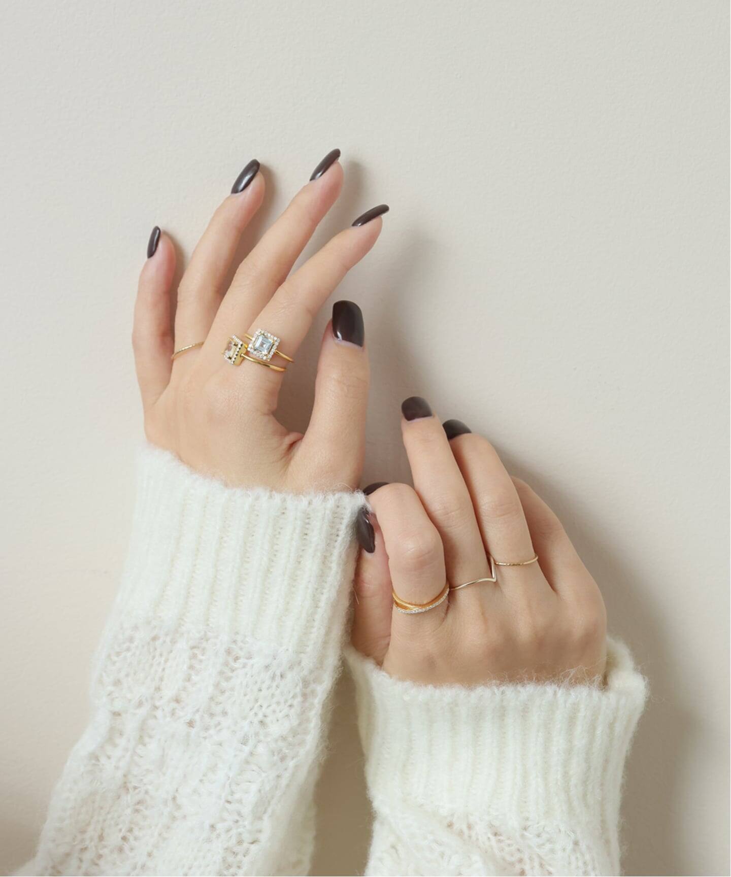 WEB限定/追加予約》ODUL SLOBE別注 スクエアカットリング（リング