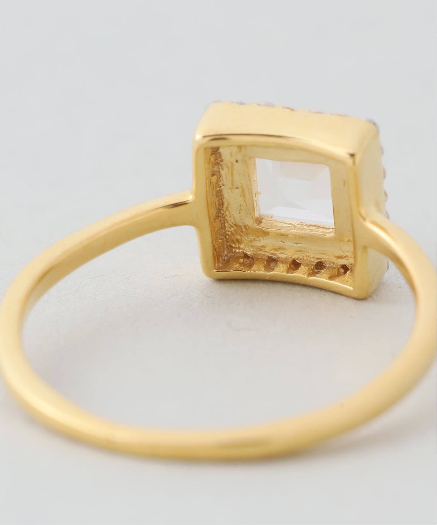 WEB限定/追加》ODUL SLOBE別注 スクエアカットリング（リング）｜SLOBE