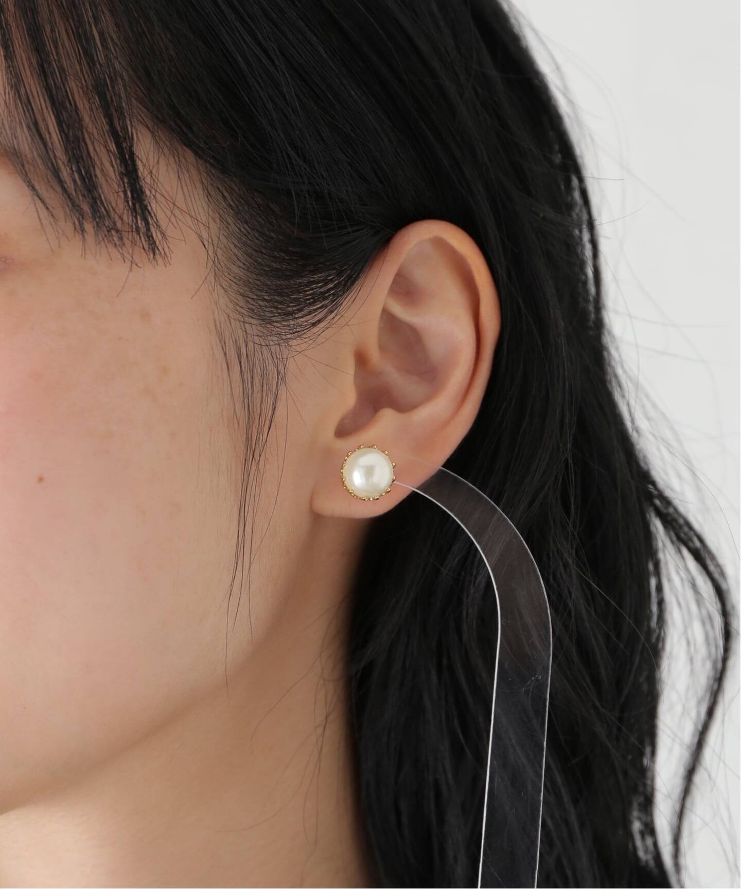 Caline Paris/カリンヌ パリ パールピアス 25BO22（ピアス（両耳用