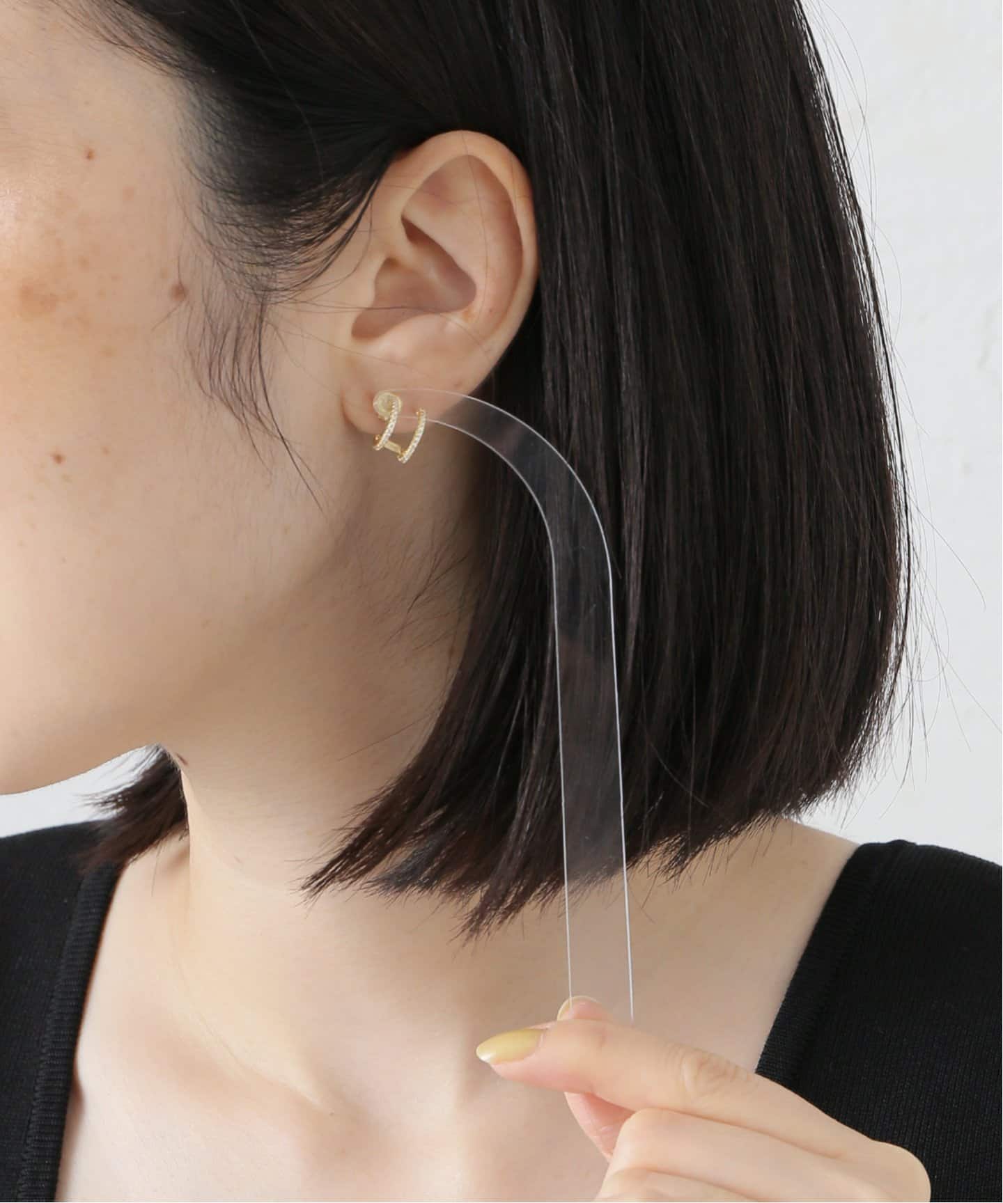 SHASHI/シャシ ダブルフープピアス SH-E152（ピアス（両耳用