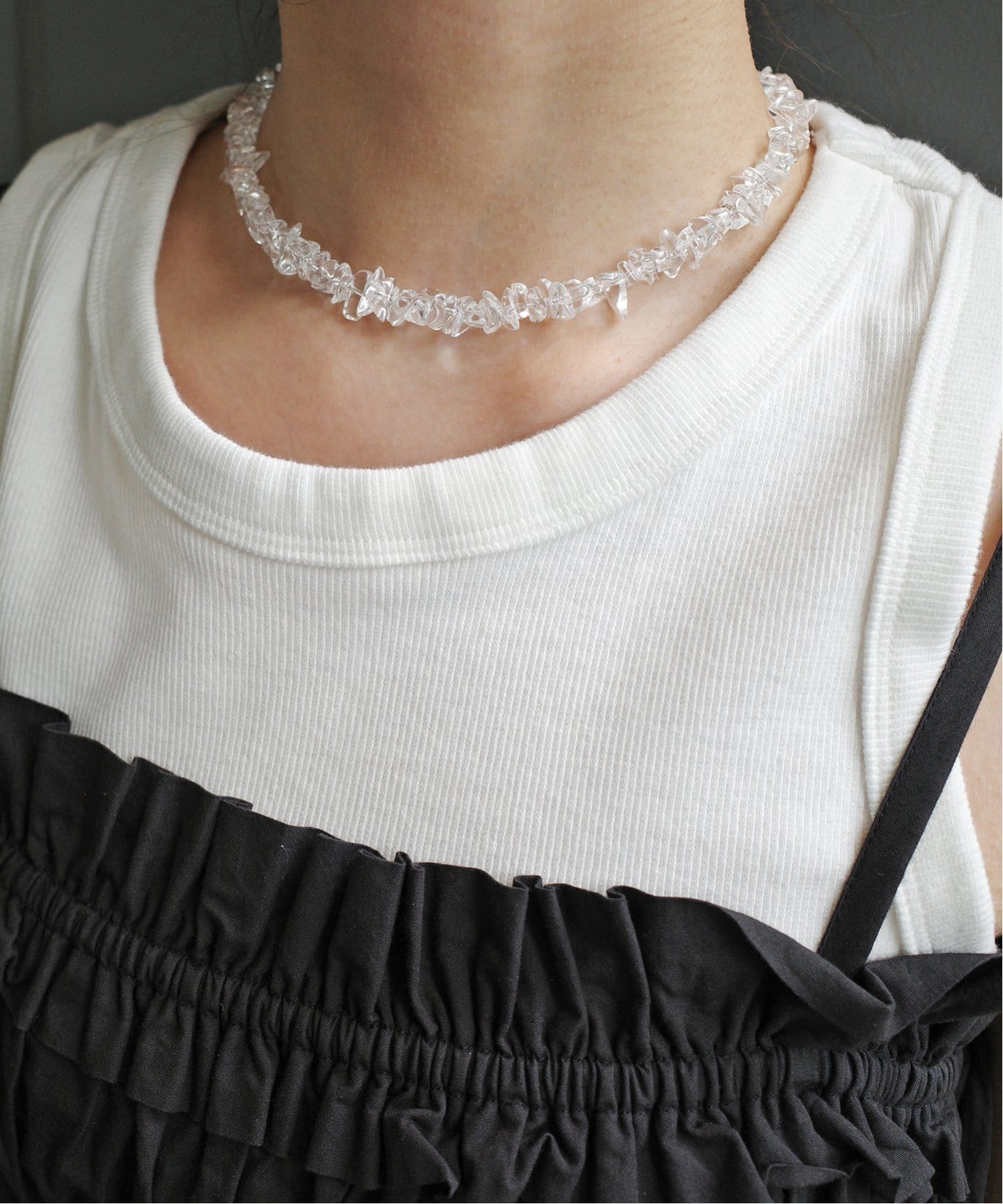 スローブイエナ　SHASHI クリアネックレス SHASHI/シャシ クリアネックレス SH-N578（ネックレス）｜SLOBE