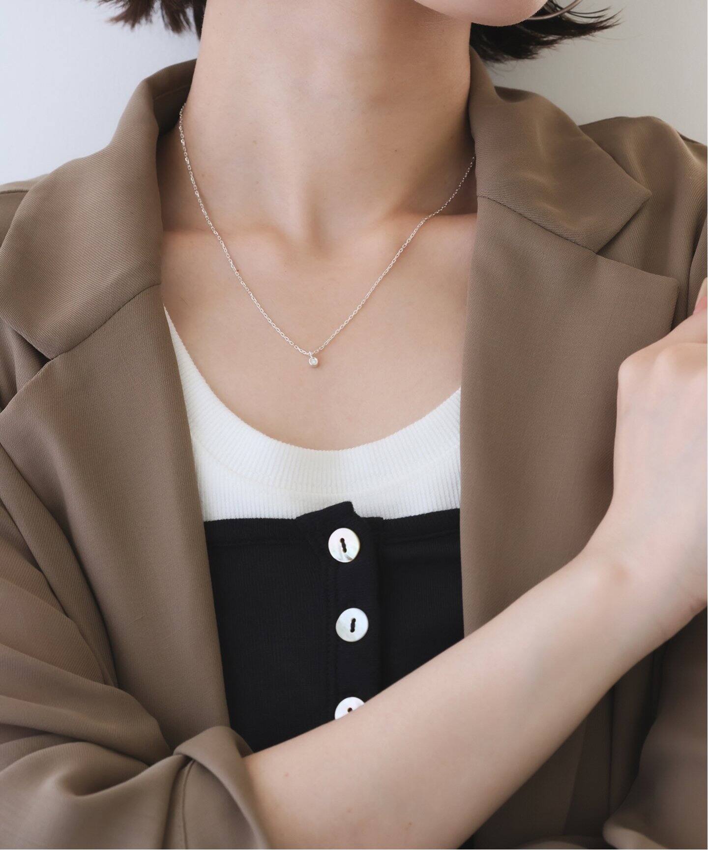 unique/ユニーク SLOBE別注 ダイヤモンド1粒ネックレス（ネックレス