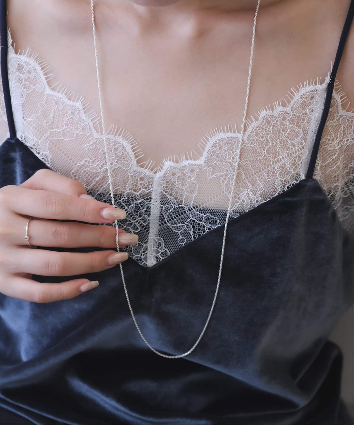unique/ユニーク SLOBE別注 85cm ロープチェーンネックレス