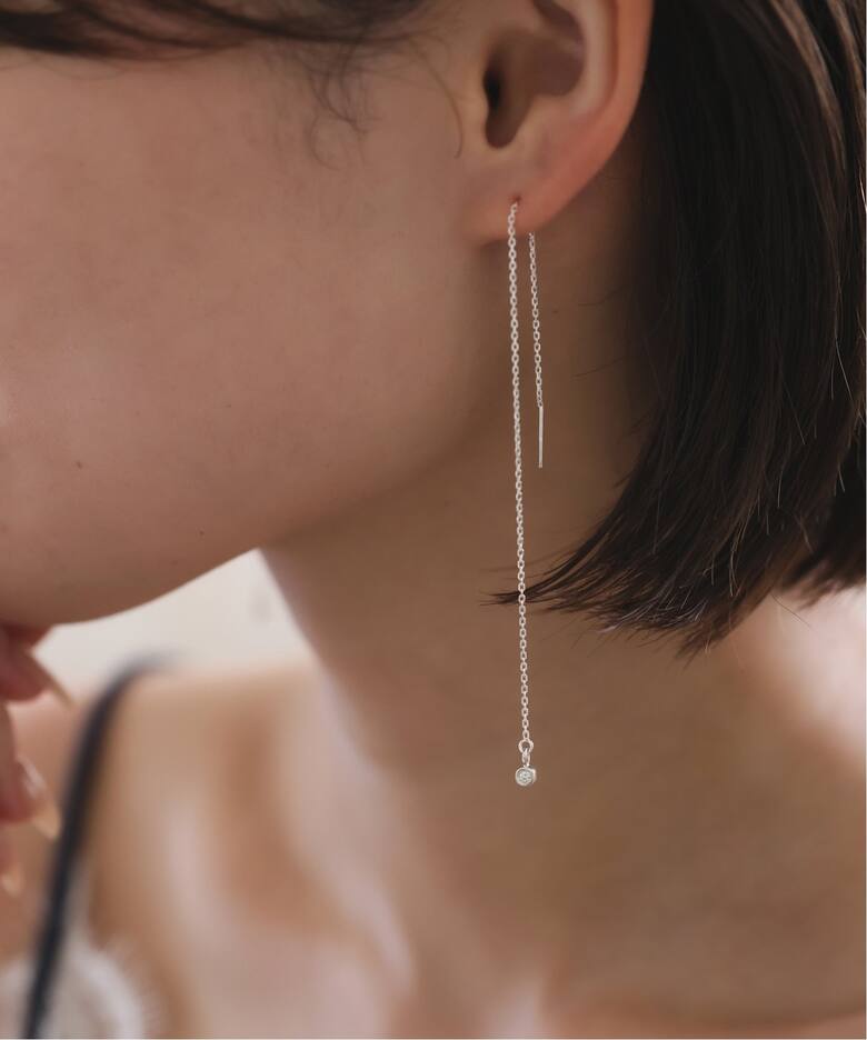 unique/ユニーク SLOBE別注 ダイヤモンドチェーンピアス（ピアス（両耳 