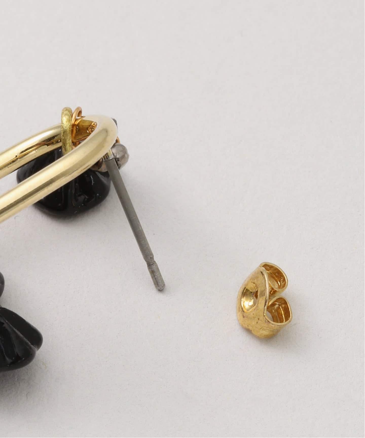 monshiro/モンシロ Holly hock bouquet ピアス MNP-223（ピアス（両耳