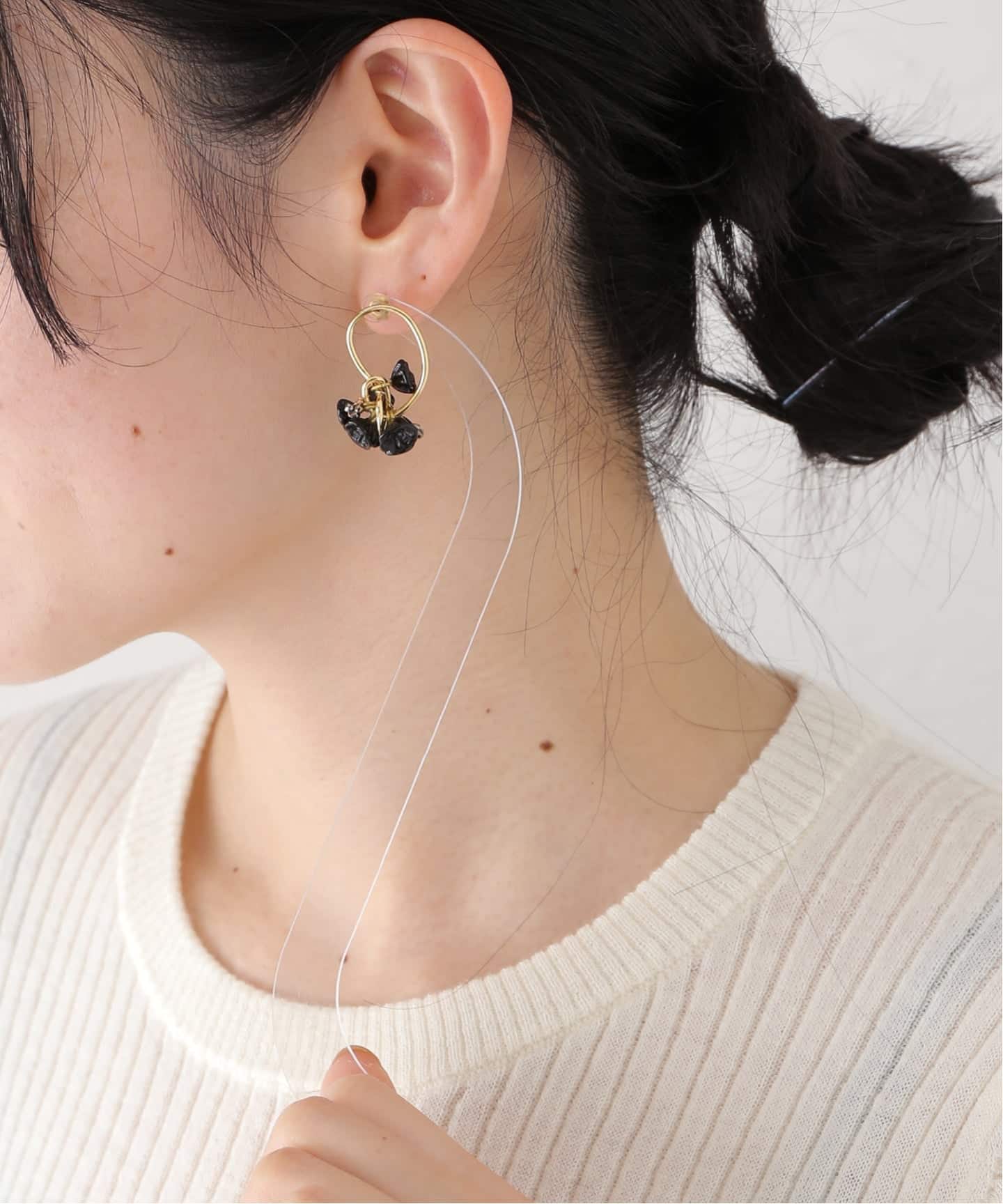 monshiro/モンシロ Holly hock ピアス MNP-223（ピアス（両耳用