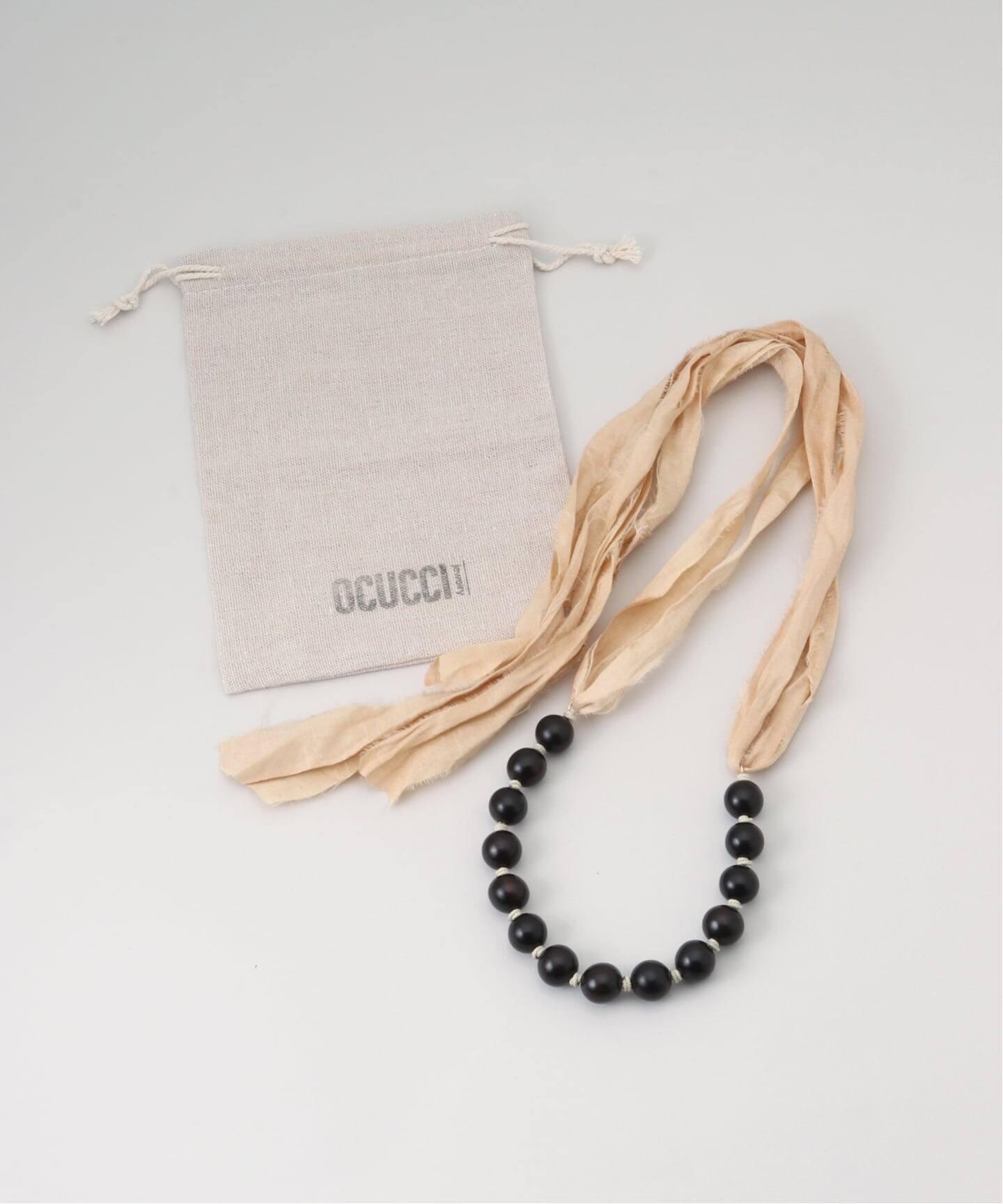 OCUCCI/オクチ ebony wood with silk cord OJNL-2508（ネックレス