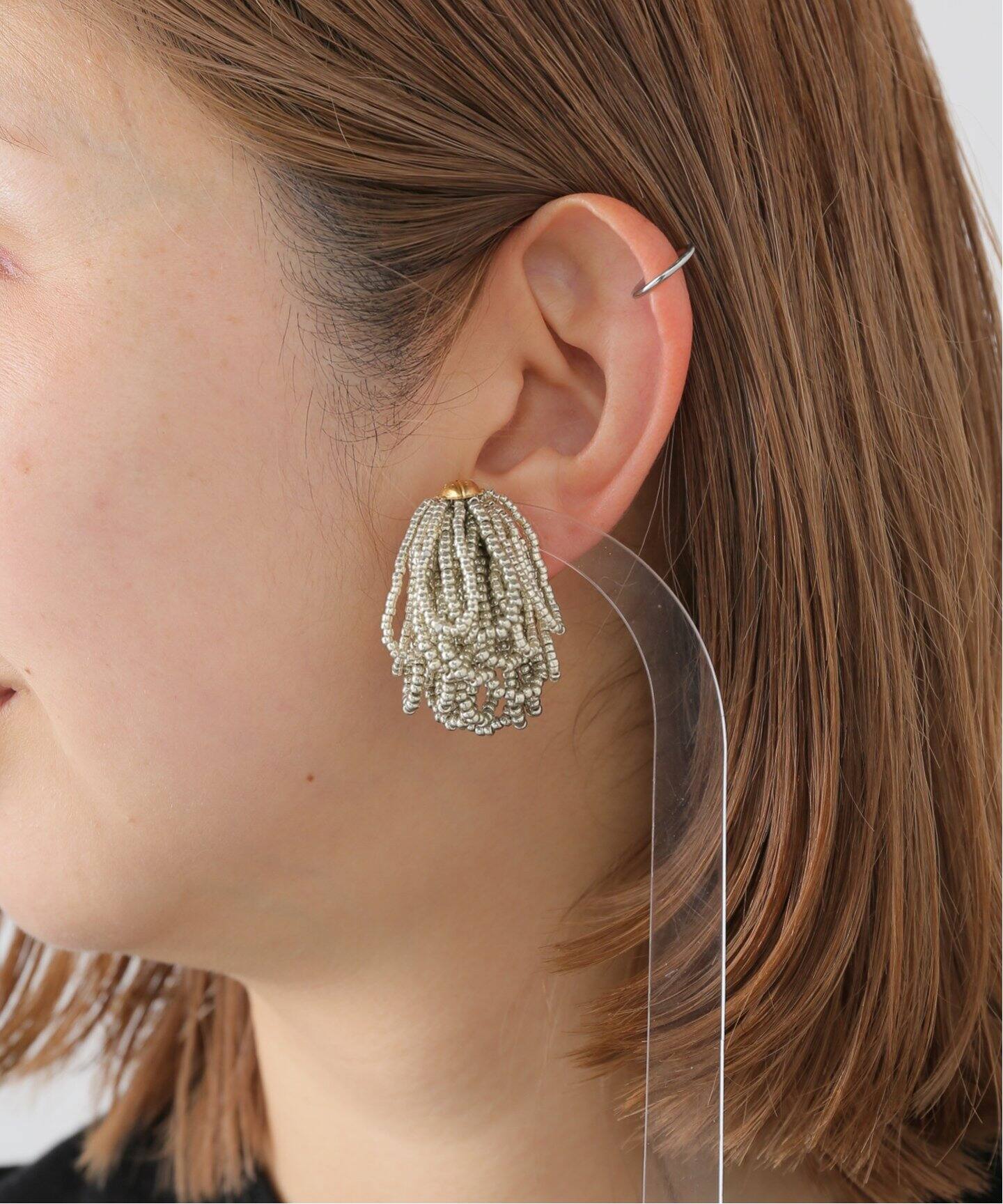monshiro/モンシロ dot short fringe ピアス MND-203（ピアス（両耳用 