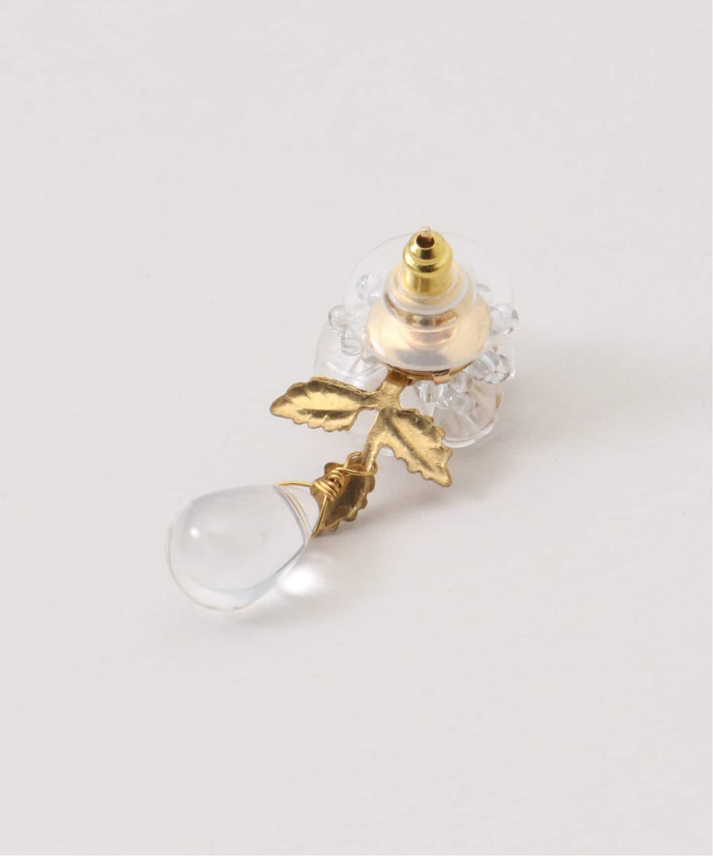 MONSHIRO/モンシロ ajisai drop ピアス(gray)（ピアス（両耳用