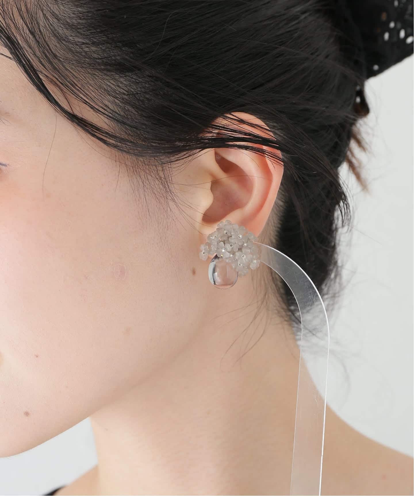 美品　monshiro ヴィンテージ　一点物　ピアス　モンシロ　ウェディング MONSHIRO/モンシロ nemophila ピアス（ピアス（両耳用））｜IENA