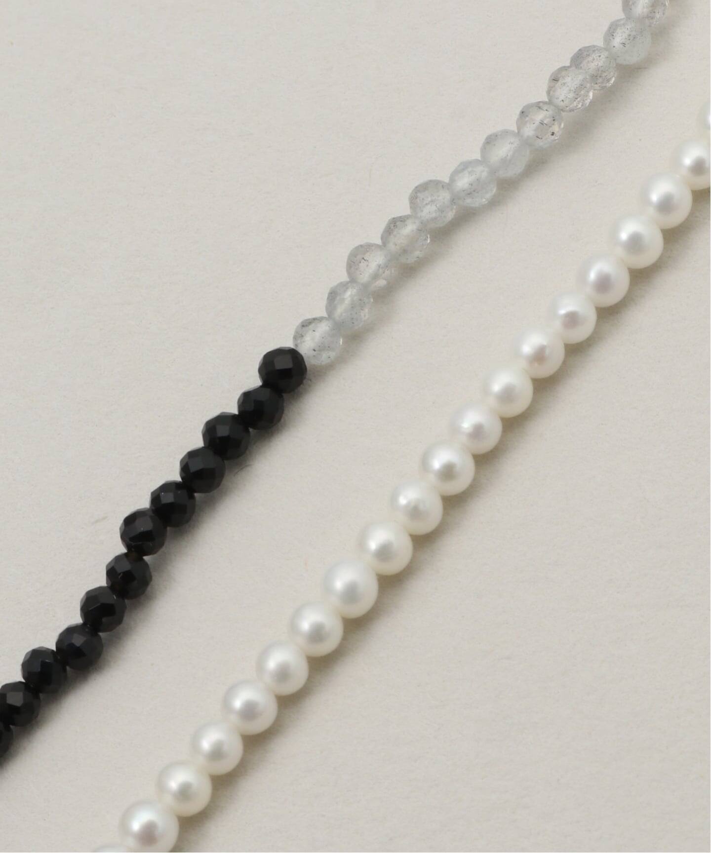 STONES STONE ZOO ストーンズ ストーン ズー ネックレス pearl*onyx 