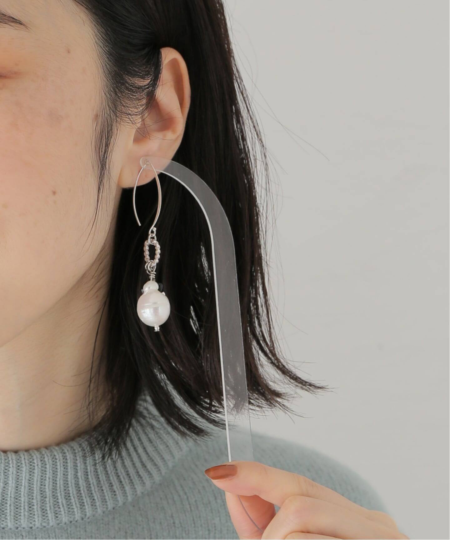 Y.A.Acc/ワイエーアク×LA BOUCLE別注 バロックパールピアス（ピアス