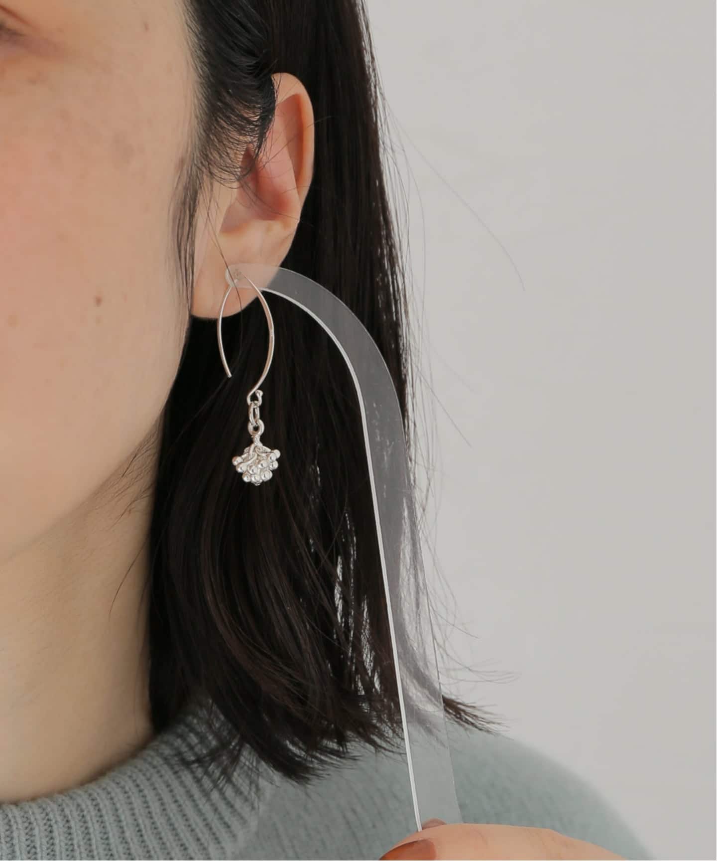 Y.A.Acc/ワイエーアク×LA BOUCLE別注 クリスタルチャームピアス Y.A.Acc/ワイエーアク×LA BOUCLE別注 クリスタルチャームピアス