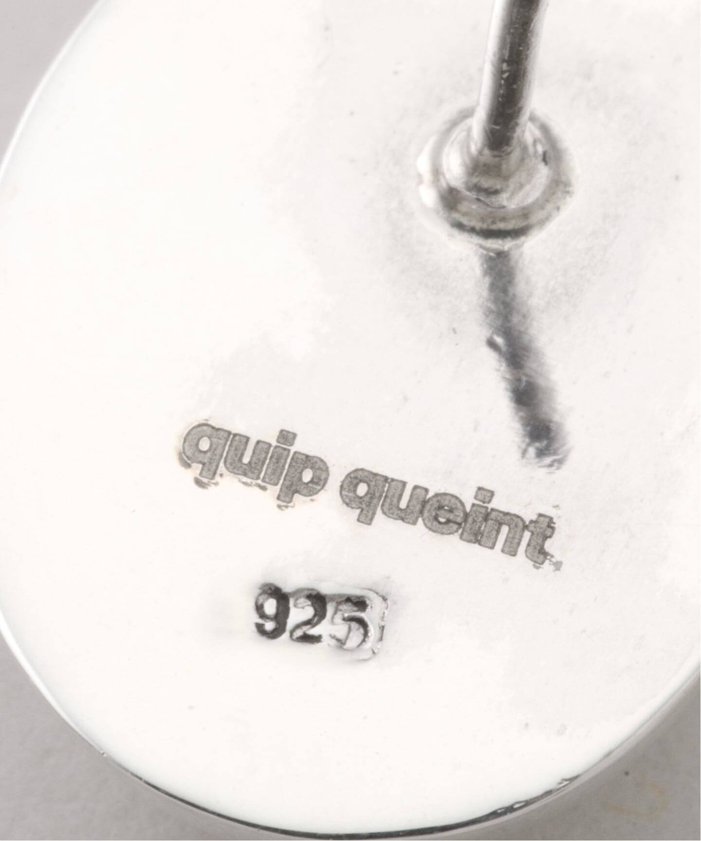 quip queint/クイップクエイント bowling studs oval ピアス QU032
