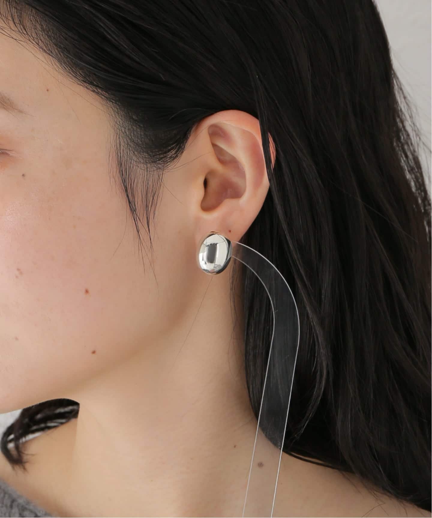 quip queint/クイップクエイント bowling studs oval ピアス QU032