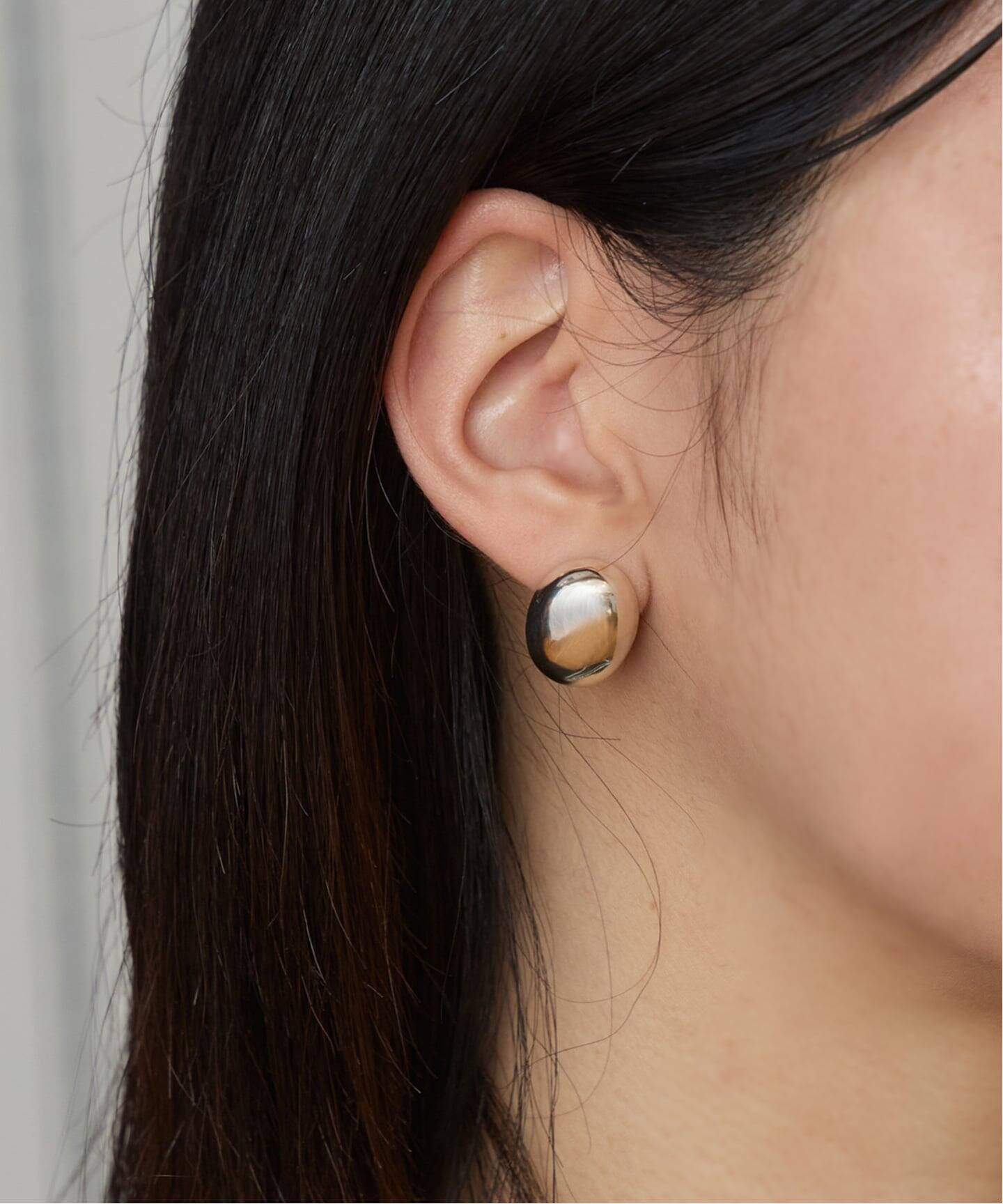 quip queint/クイップクエイント bowling studs oval ピアス QU032 
