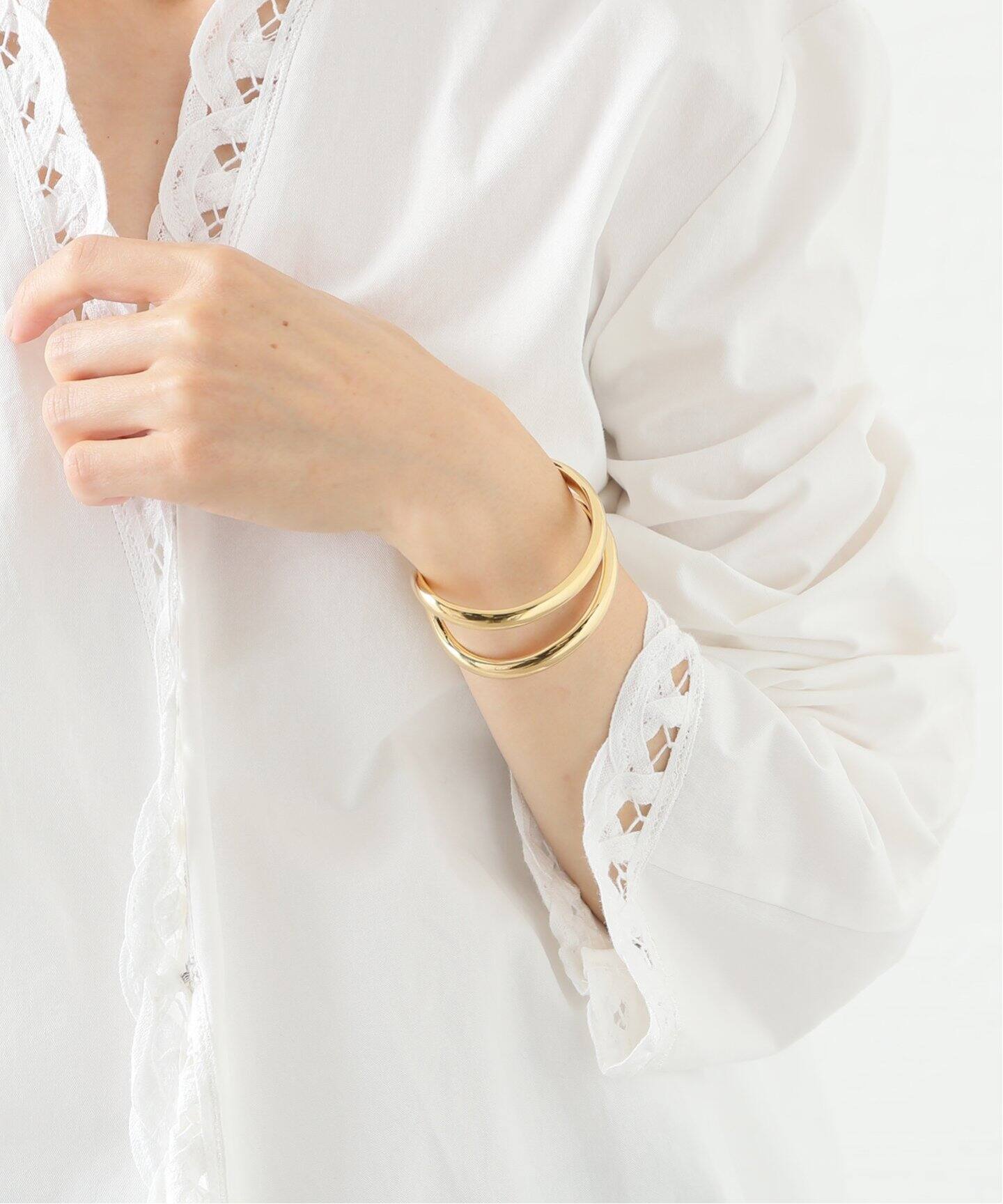 LIE STUDIO バングル カフ ツイスト ブレスレット ゴールド Twist Bangle - Gold Plated（ツイストバングル - ゴールド