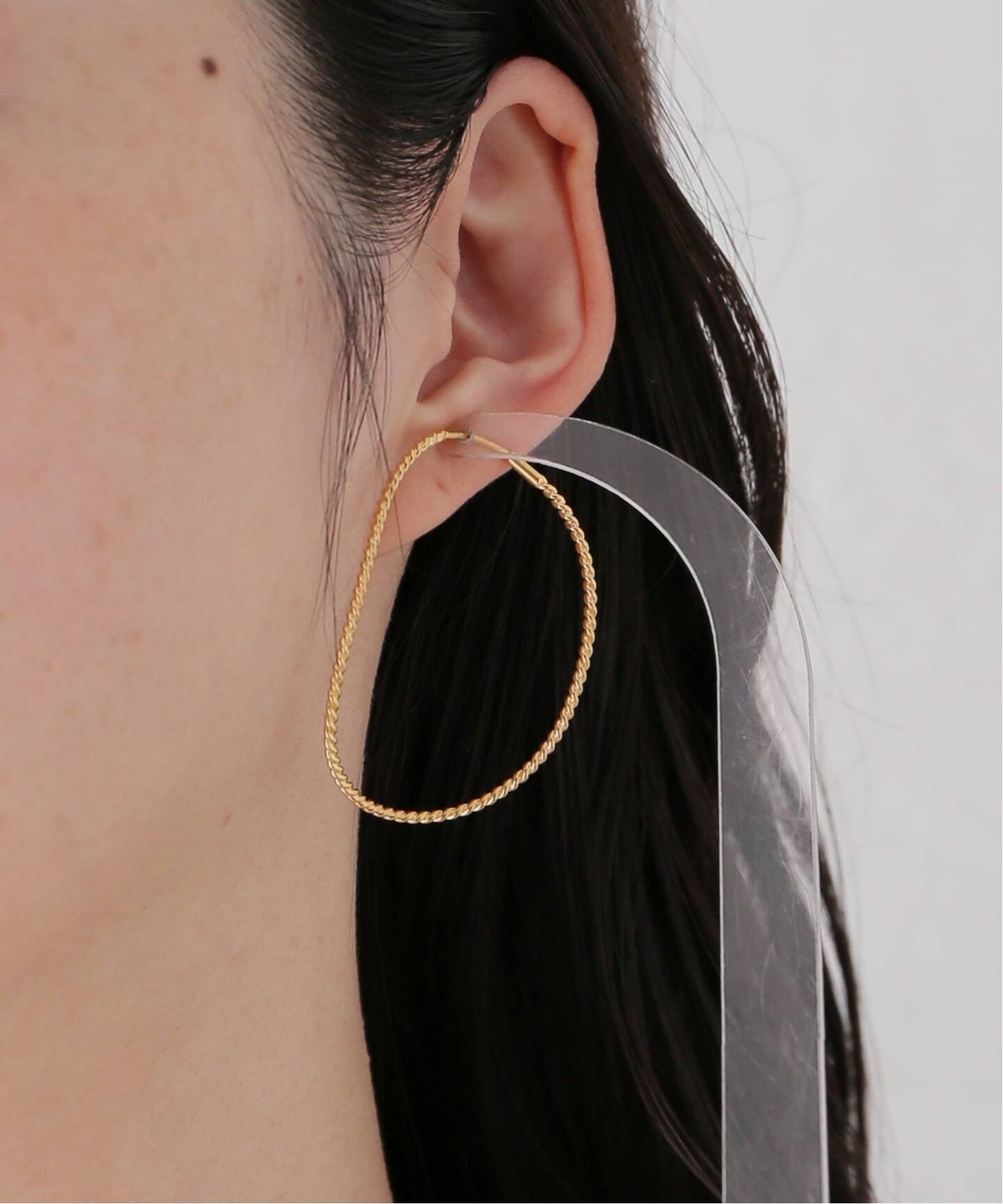 BAR Jewellery TWISTED CONTOUR シルバー ピアス BAR Jewellery / バージュエリー TWISTED CONTOUR ピアス(両耳用