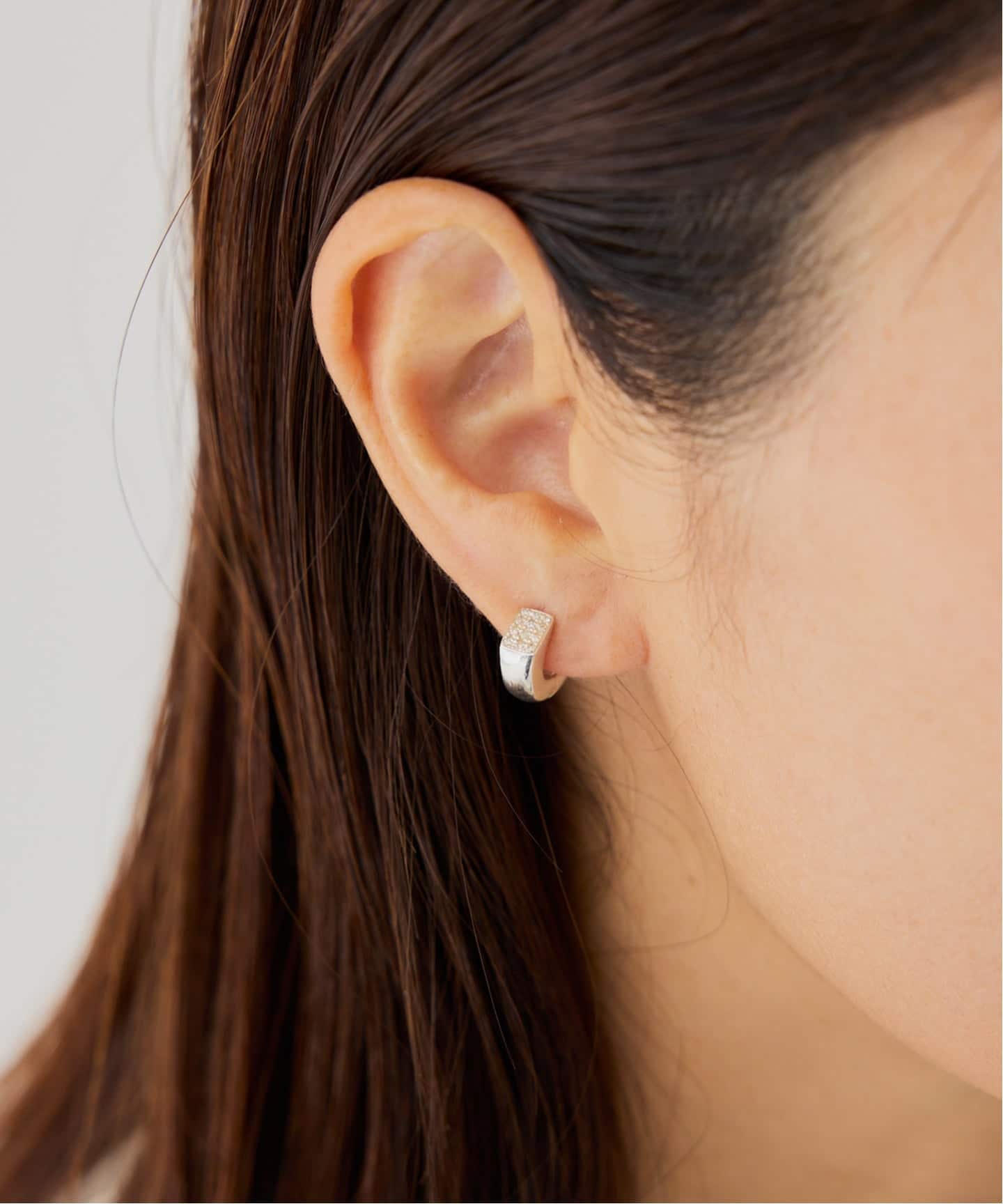 plow プラウ　ピアス 予約》PLOW プラウ Calla Lily Pierces Diamond Silver