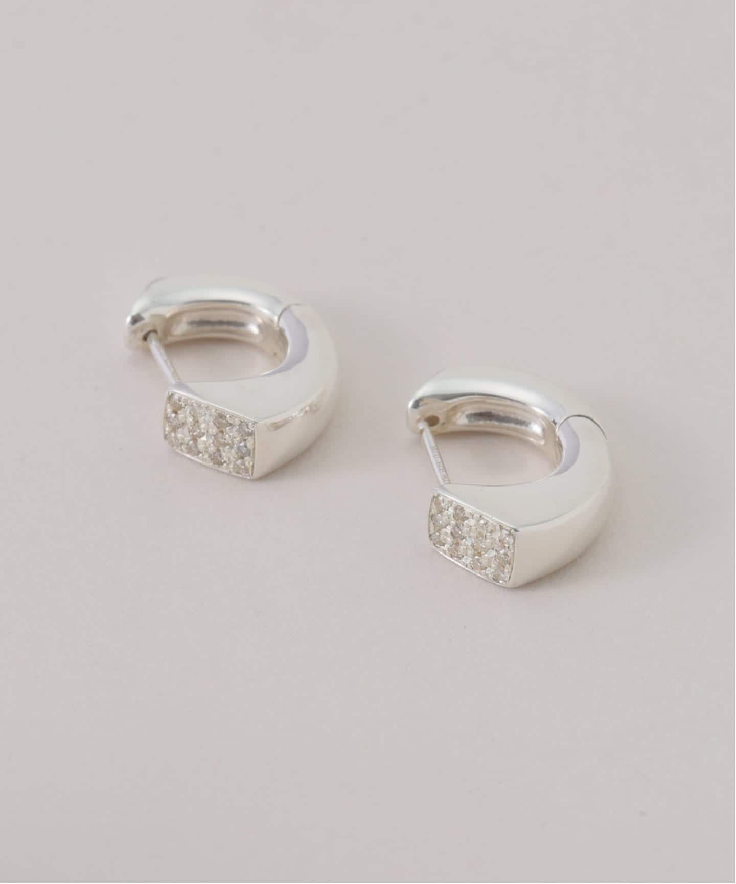 plow プラウ　ピアス 予約》PLOW プラウ Calla Lily Pierces Diamond Silver