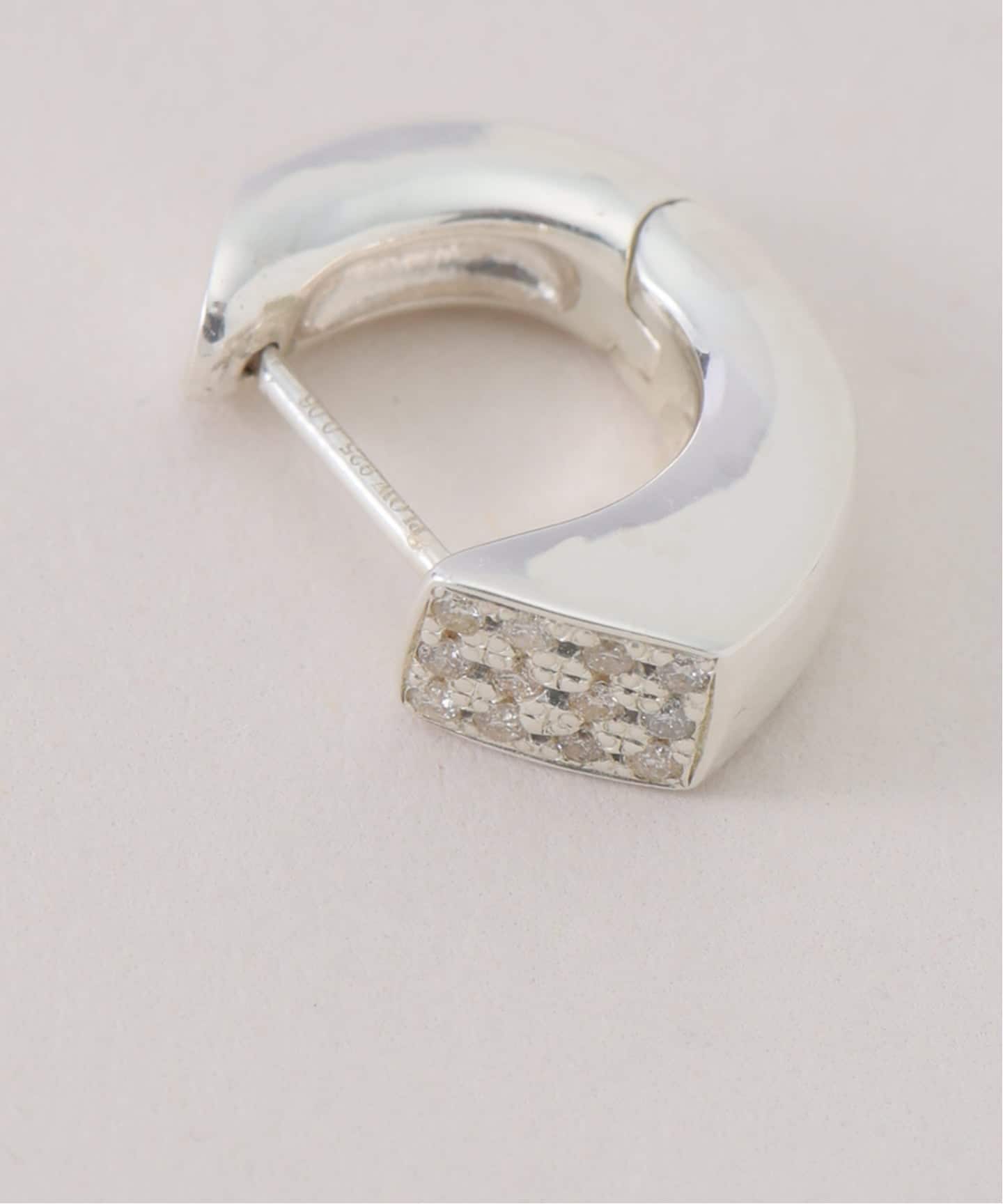 予約》PLOW プラウ Calla Lily Pierces Diamond Silver