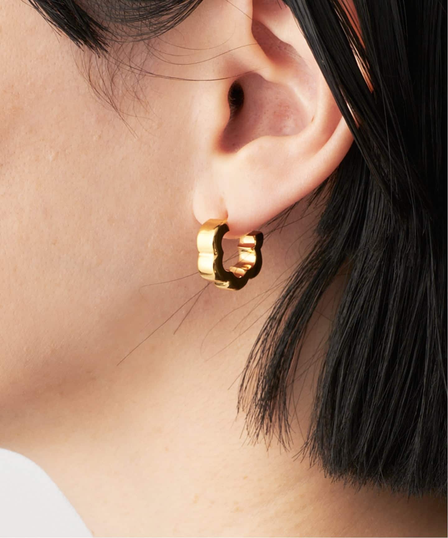 plow プラウ　ピアス 予約》PLOW プラウ Calla Lily Pierces Diamond Silver