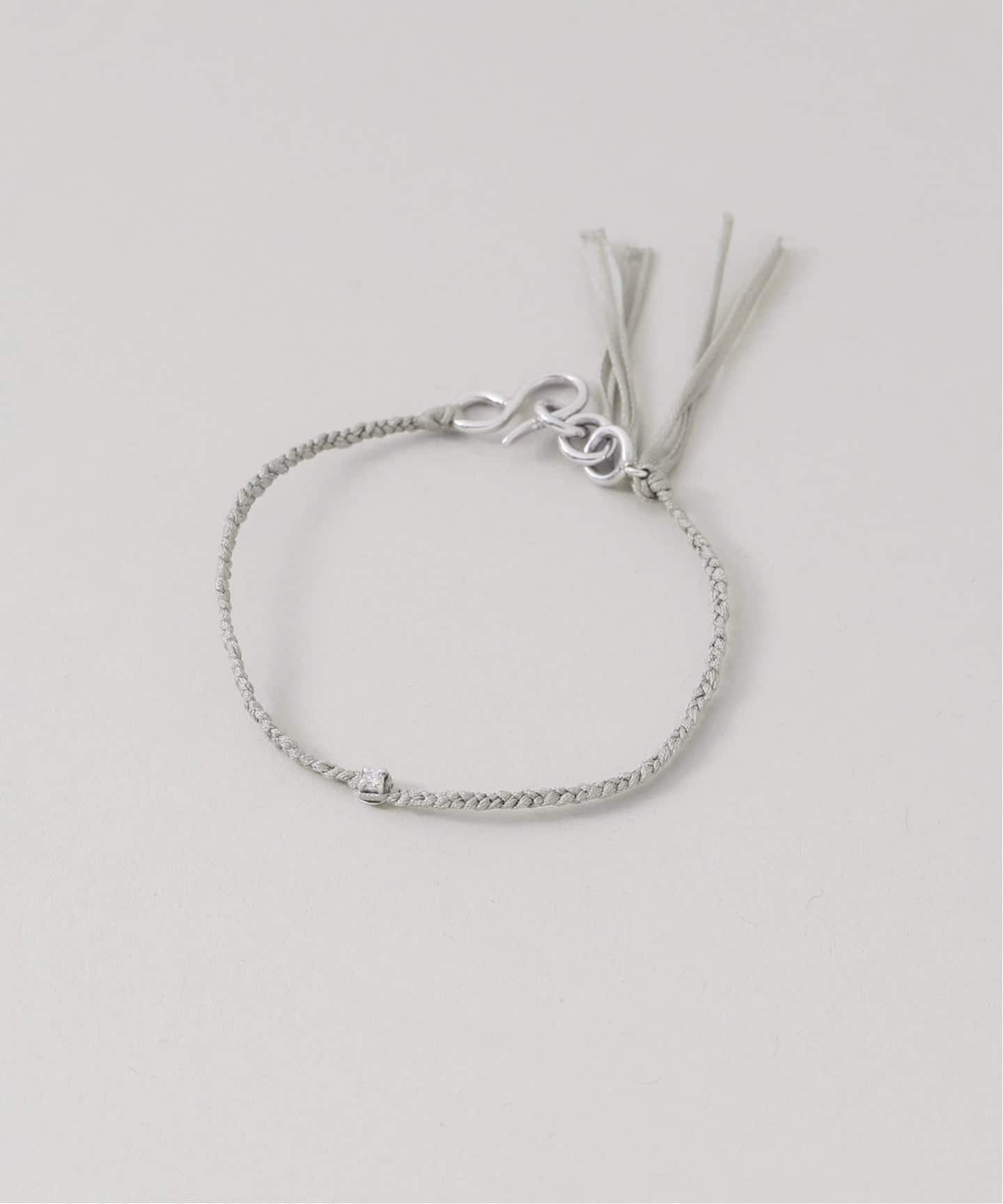 PLOW プラウ Pure Silk Bracelet 1Dia Silver BT2530011SDM