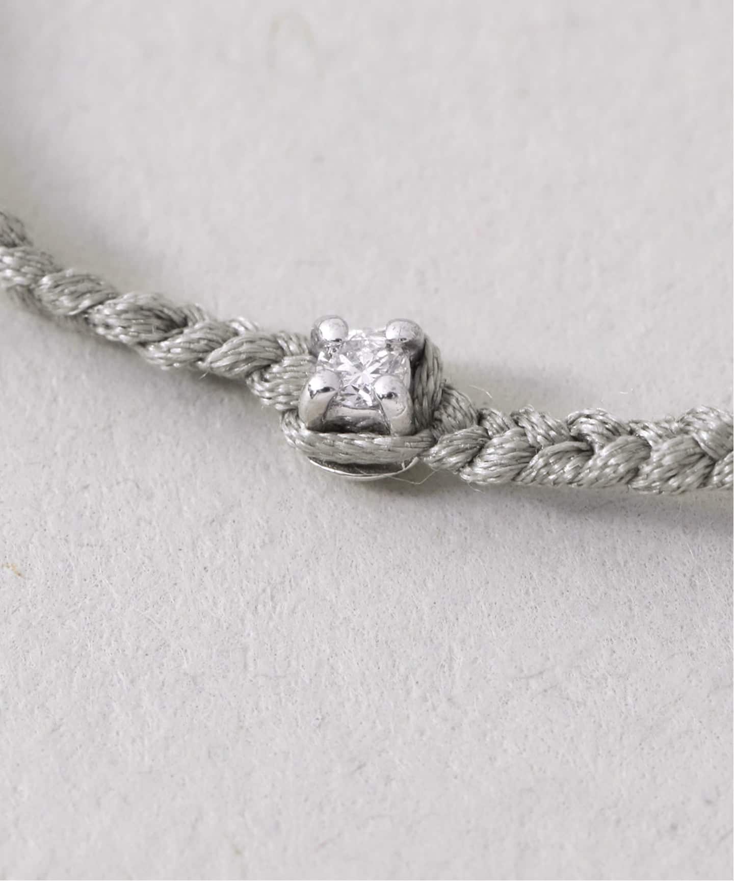 【美品】PLOW シルバーブレスレット　バングル PLOW プラウ Pure Silk Bracelet 1Dia Silver BT2530011SDM