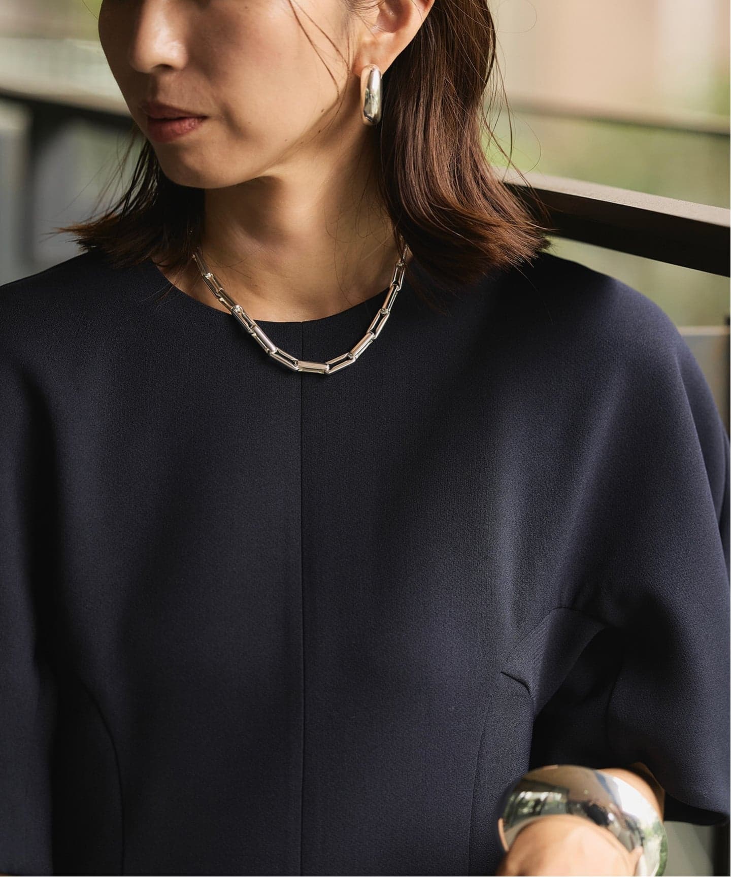 eliou エリウ CLAIRE ネックレス NSCLA704 シルバー（ネックレス