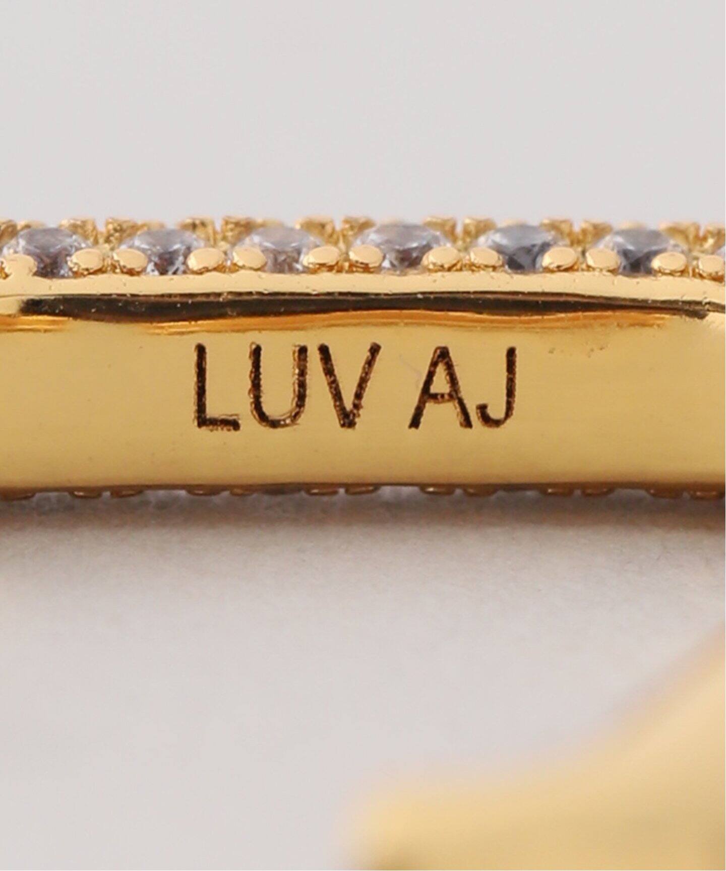 【VERMEIL par iena】LUV AJ　パヴェ　ピアス　シルバー LUV AJ （ラヴエージェイ）THE PAVE CHAIN LINK HUGGIES（ピアス