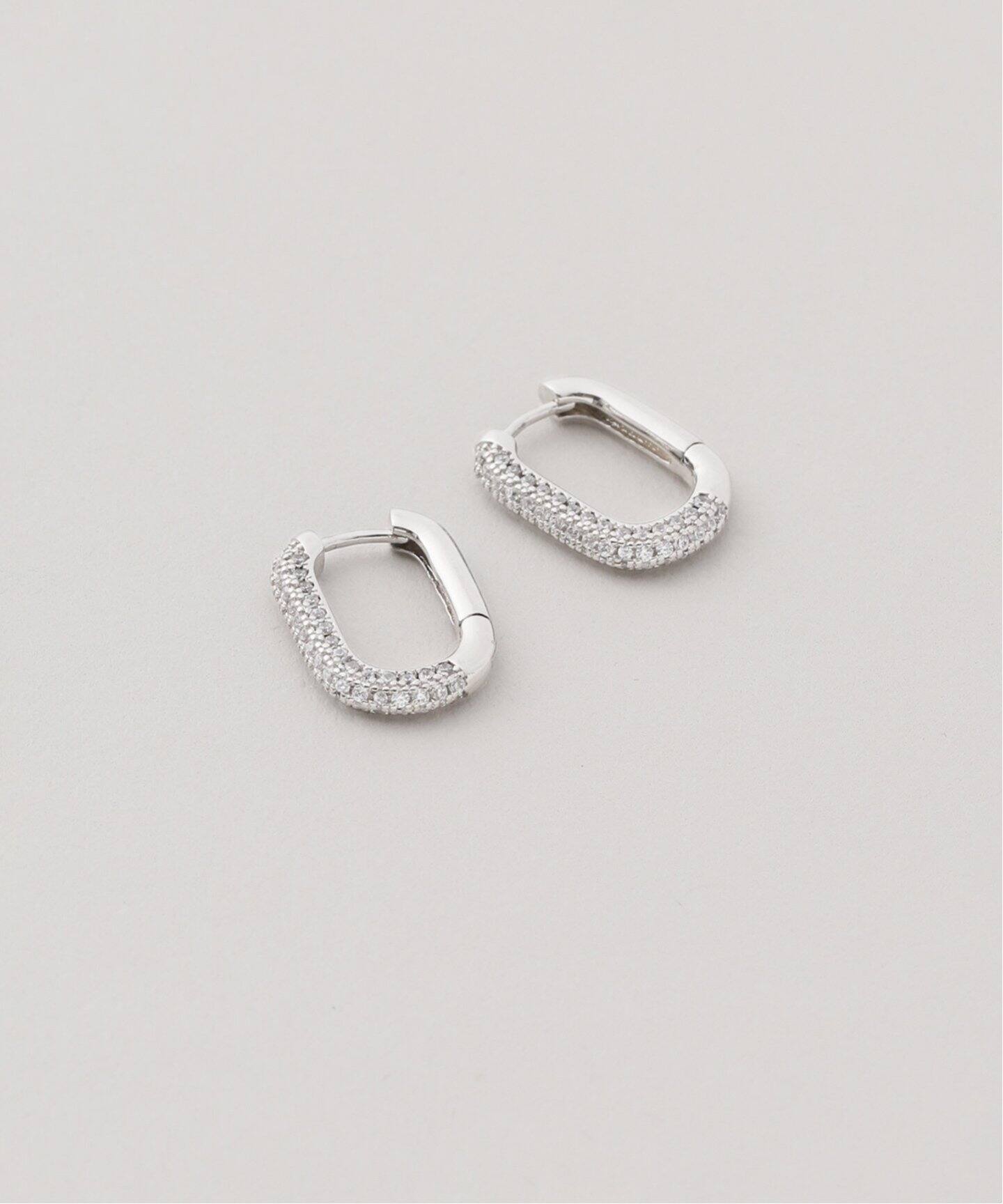 LUV AJ （ラヴエージェイ）THE PAVE CHAIN LINK HUGGIES（ピアス（両耳 
