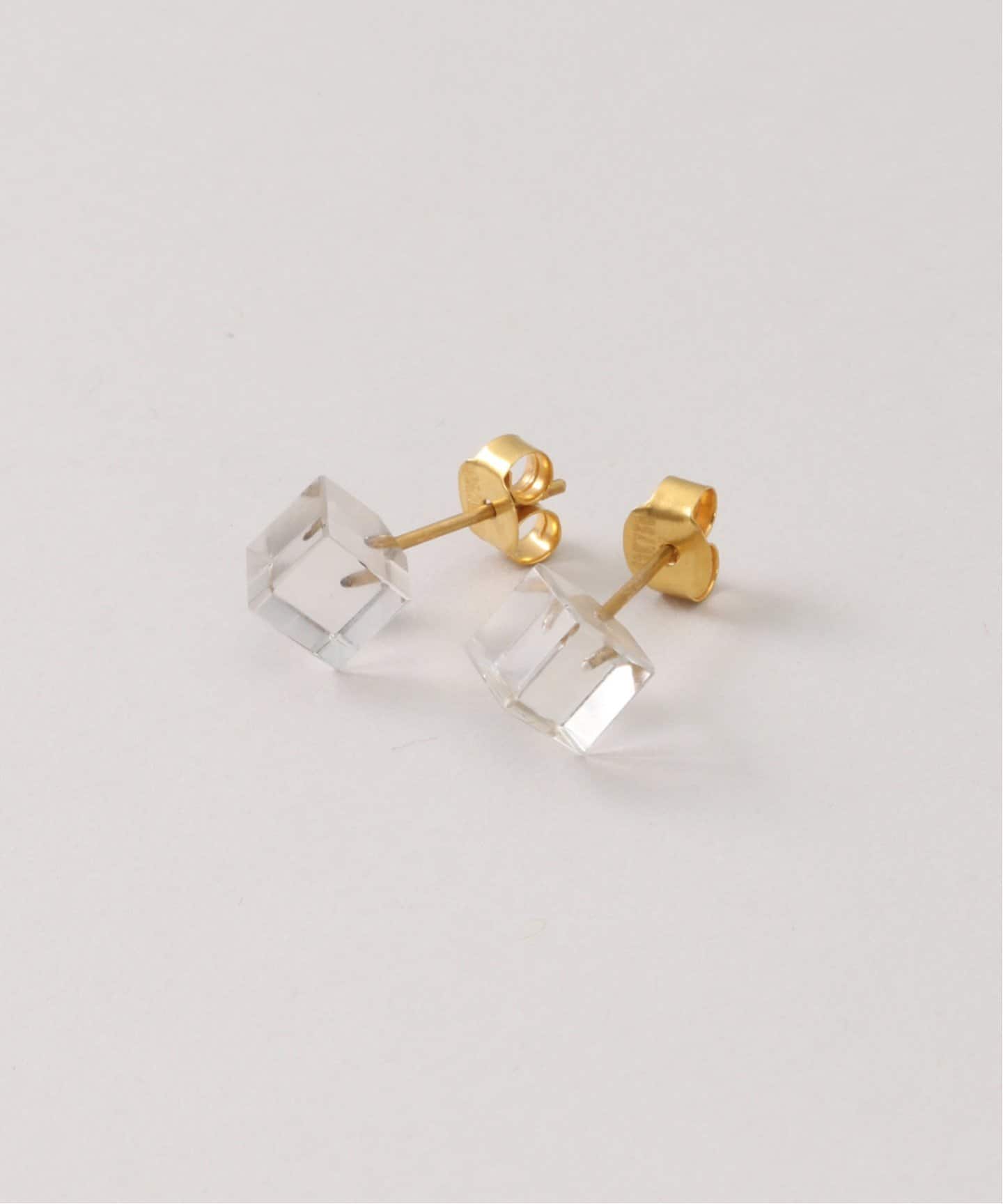 AGMES ゴールドヴェルメイユ ピアス【関税なし】 MUZE -【GOLDEN RATIO EARRINGS(GOLD)】ミューズ ピアス 黄金比