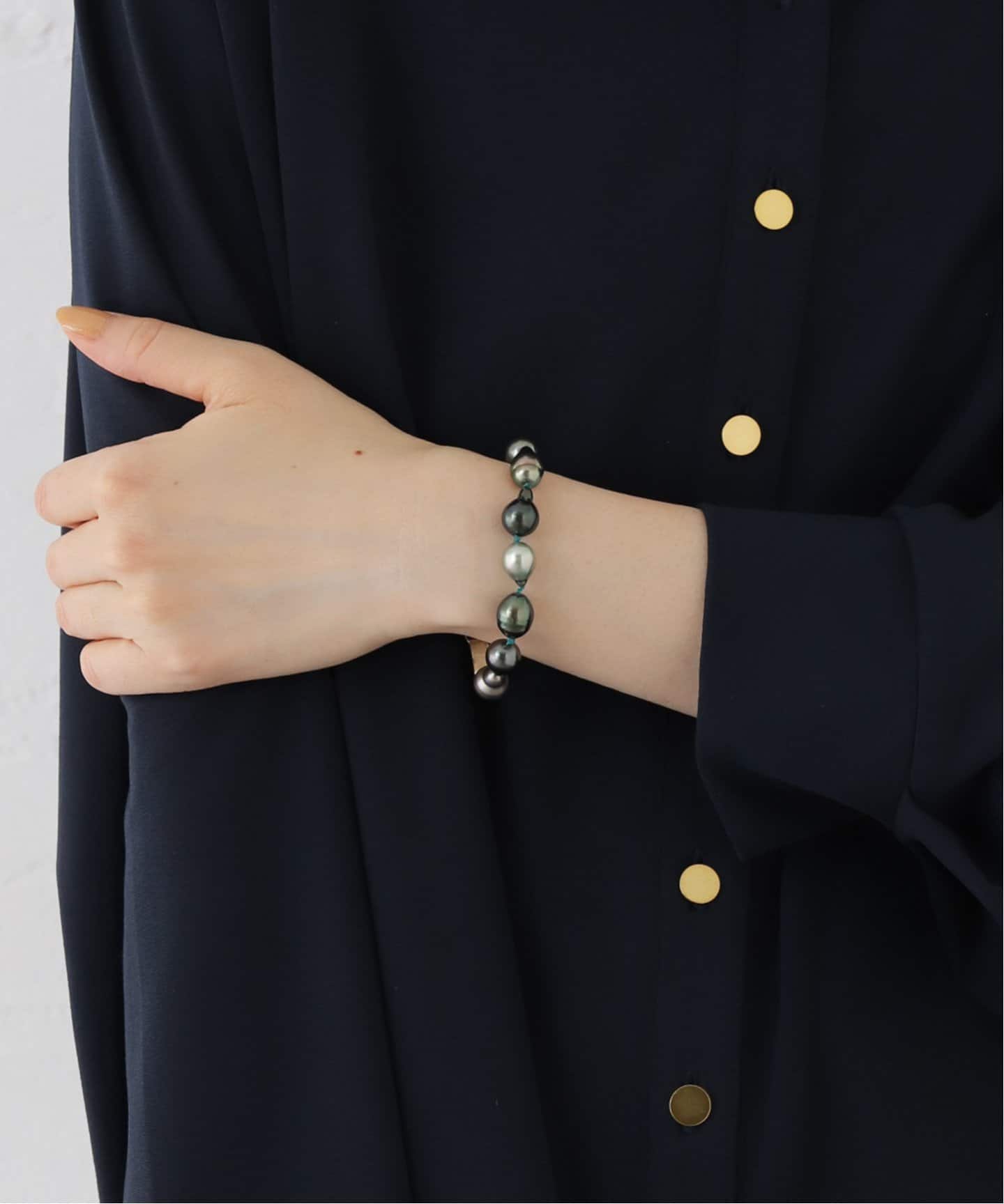 mariko tsuchiyama マリコ ツチヤマ Tahitian pearl Bracele 380030