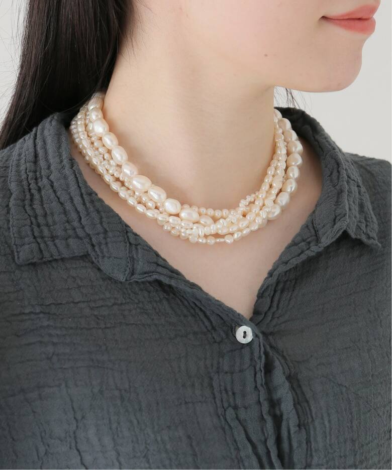 追加》Junco Paris ジュンコパリ 別注 5連淡水パールネックレス 