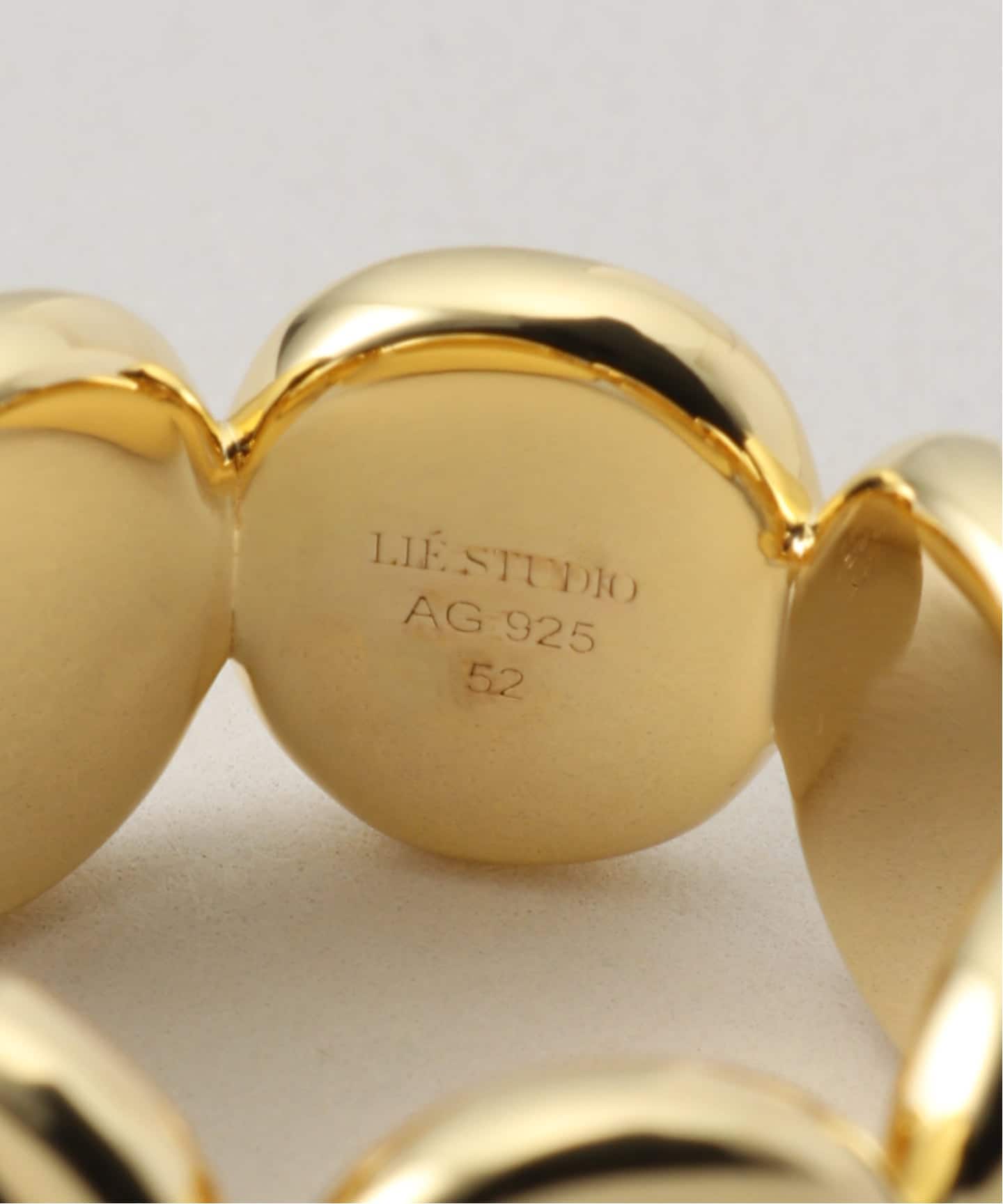 LIE STUDIO リエ スタジオ THE SASHA RING ゴールド（リング