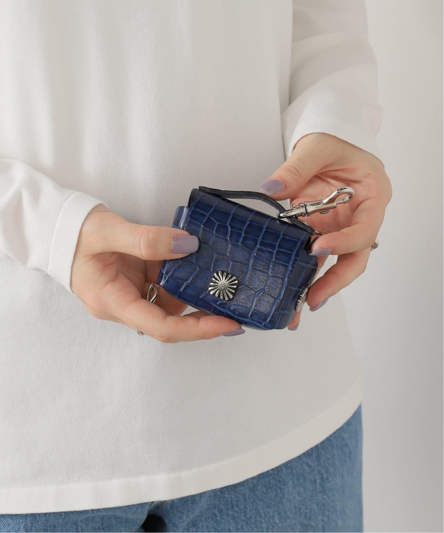 TOGA TOO ブラックレザーイヤホンケース TOGA TOO LEATHER EARPHONE CASE TZ251-AG959：イヤホンケース