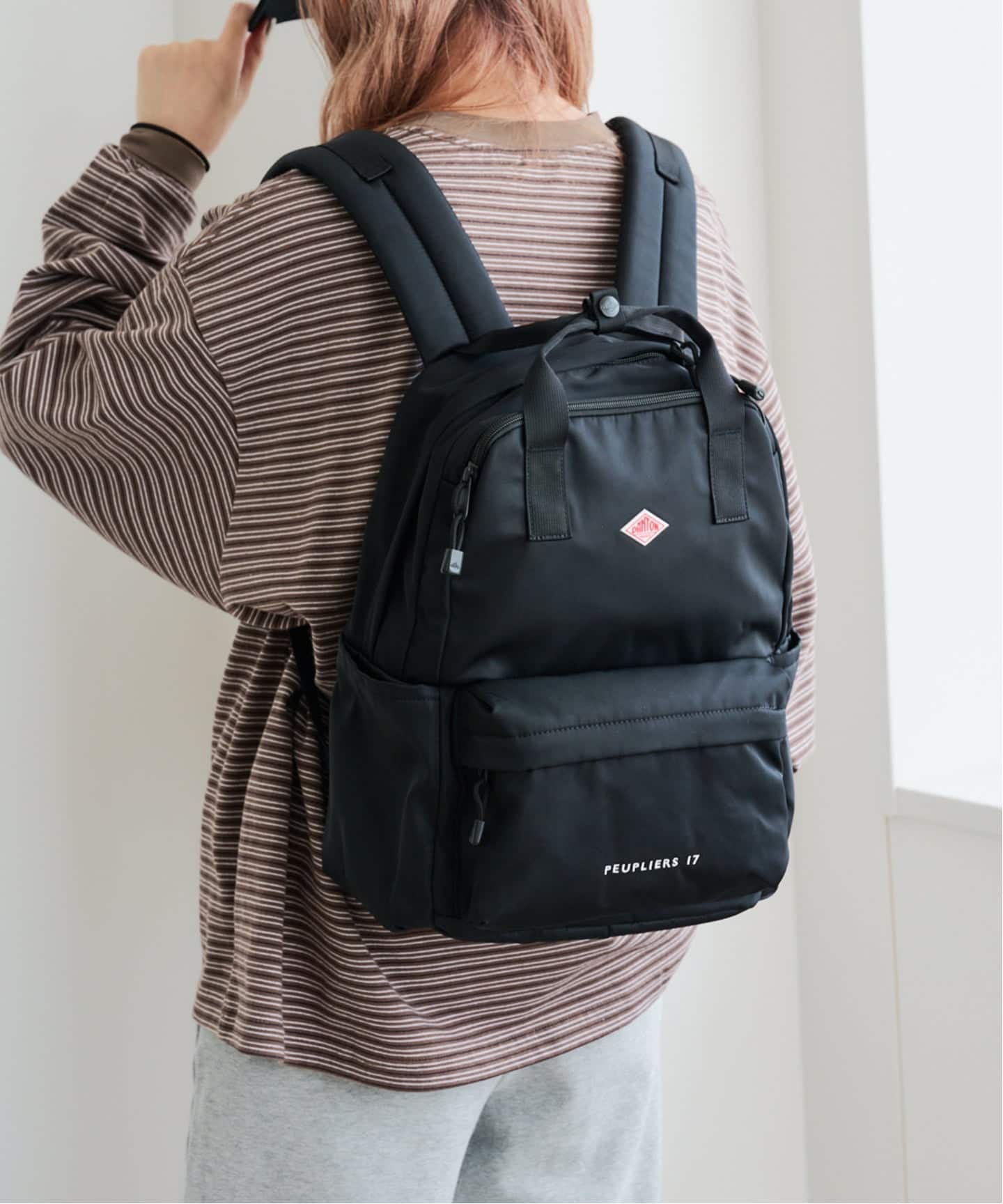 DANTON. ブラックリュック PEUPLIERS1 DANTON PEUPLIERS（バックパック／リュック）｜BOICE FROM