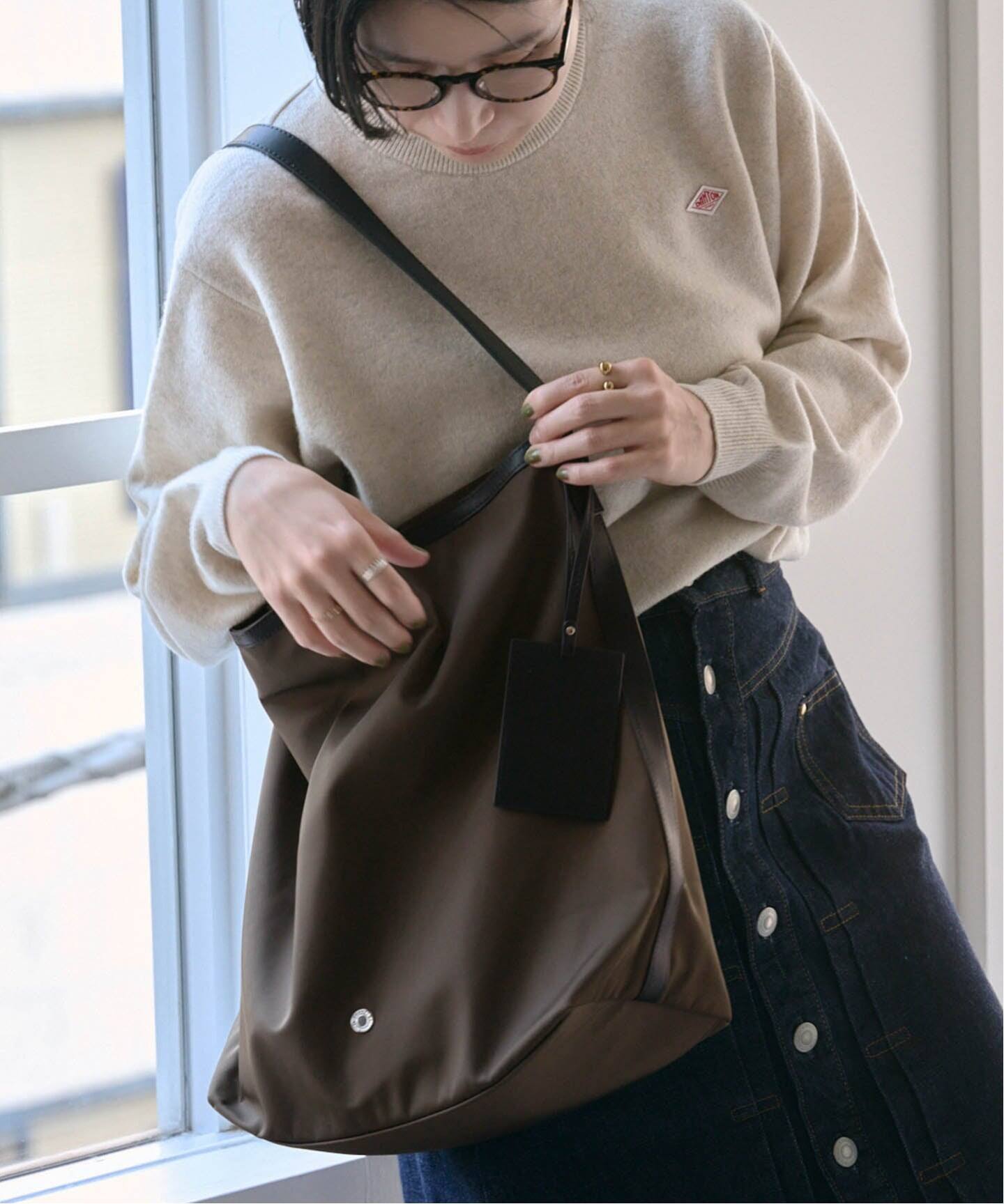 ORCIVAL ポリエステルツイル ショルダーバッグ（ショルダーバッグ 