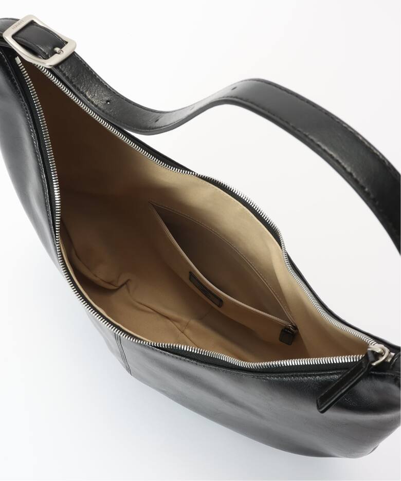 LUMEN MOSSY HOBO BAG LETHER BLACK（ショルダーバッグ）｜BOICE FROM 