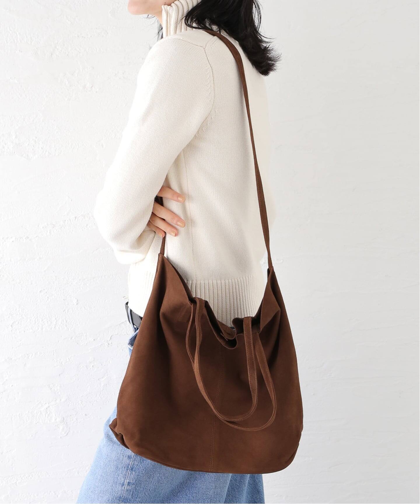 MORPHEE 3WAY MEDIUM TOTE SHORT（SUEDE）（ショルダーバッグ）｜BOICE