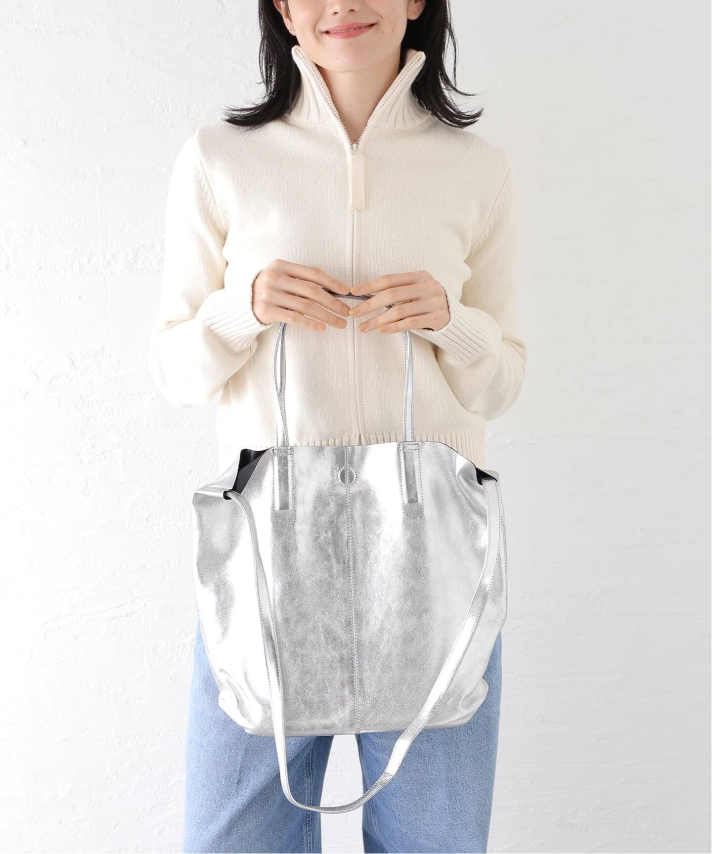 Morphee 3WAY MEDIUM TOTE シルバー ショート MORPHEE 3WAY MEDIUM TOTE SHORT（ショルダーバッグ）｜BOICE FROM