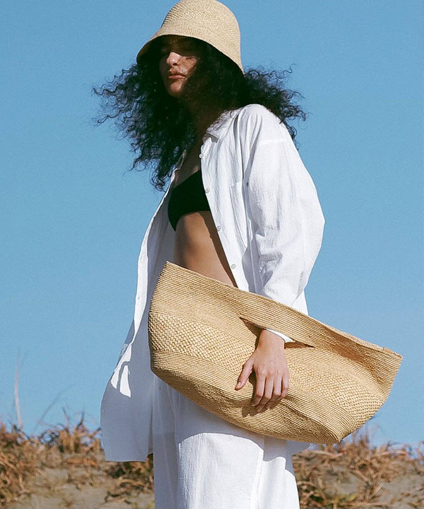 ETRE TOKYO ランドスケープラフィアバッグ（かごバッグ）｜BOICE FROM  