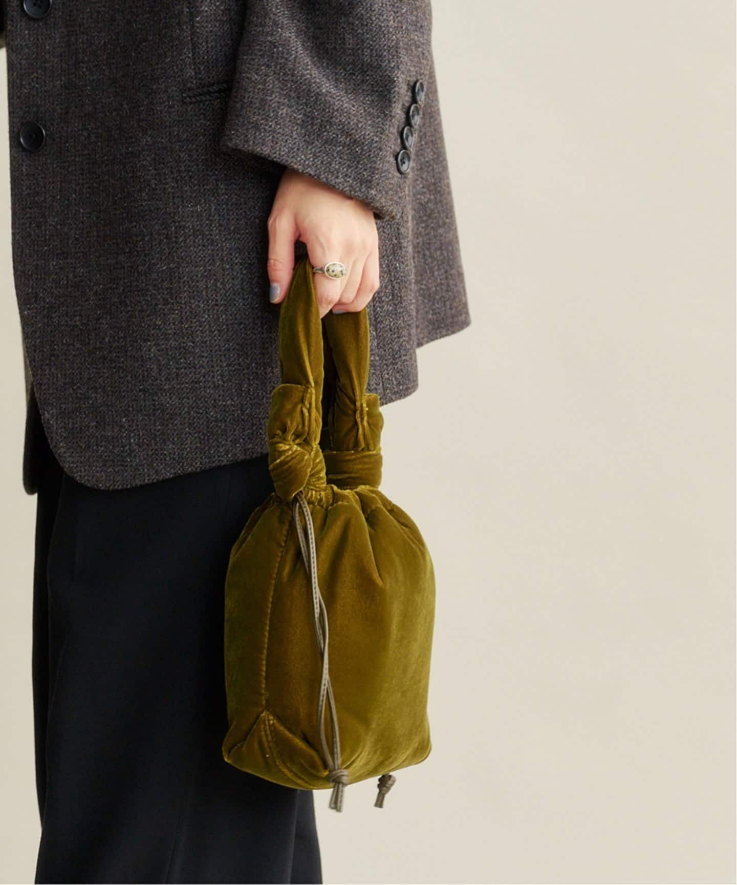 anuke Velvet Mini Purse（ハンドバッグ）｜BOICE FROM BAYCREW'S