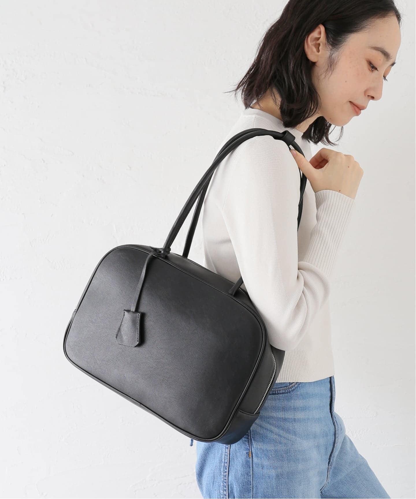 【新品】anuke Ecoleather Boston Bag anuke Ecoleather Boston Bag（ショルダーバッグ）｜BOICE FROM