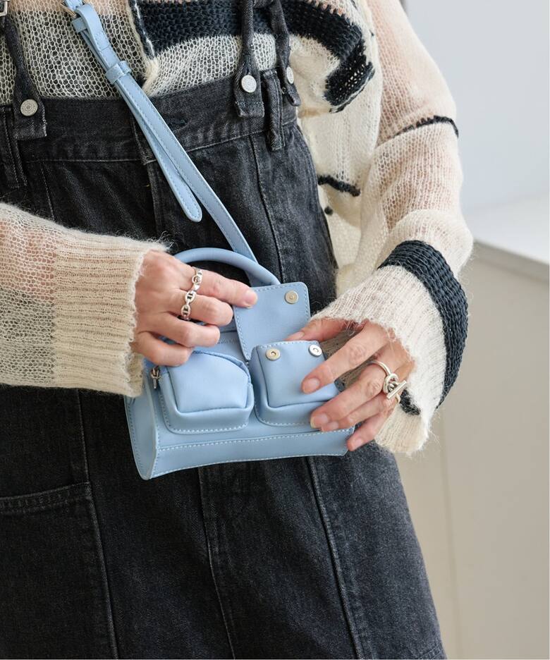 Knuth Marf mini multi pocket bag ブルー