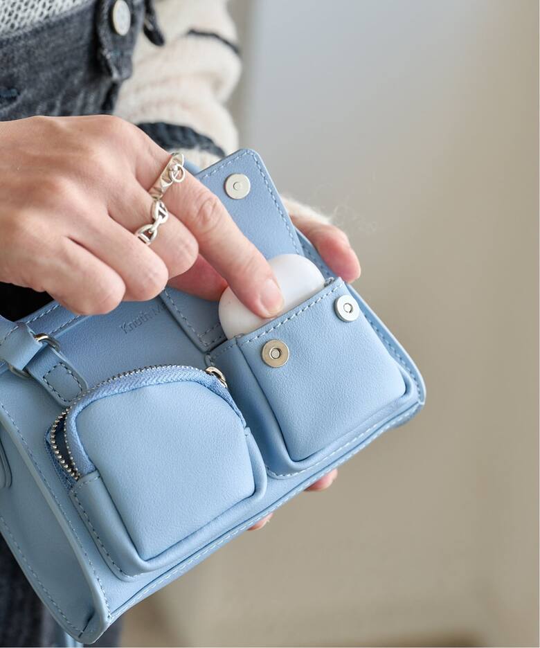 Knuth Marf mini multi pocket bag ブルー