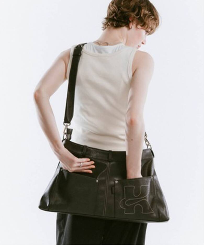 KnuthMarf leather denim bag（ショルダーバッグ）｜BOICE FROM 