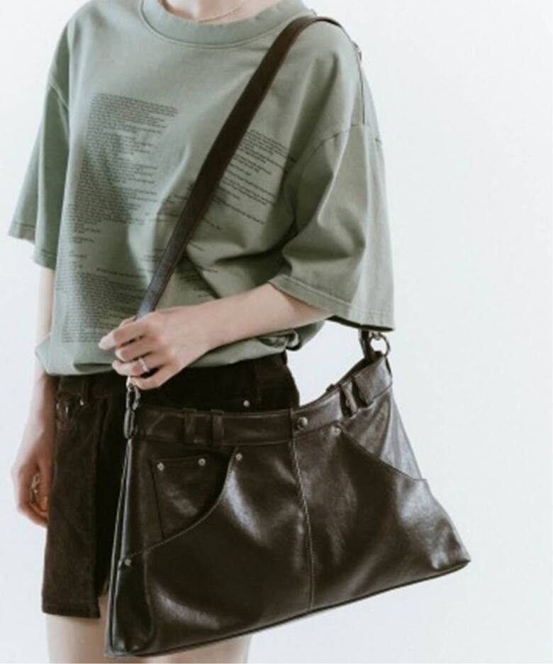 KnuthMarf leather denim bag（ショルダーバッグ）｜BOICE FROM 