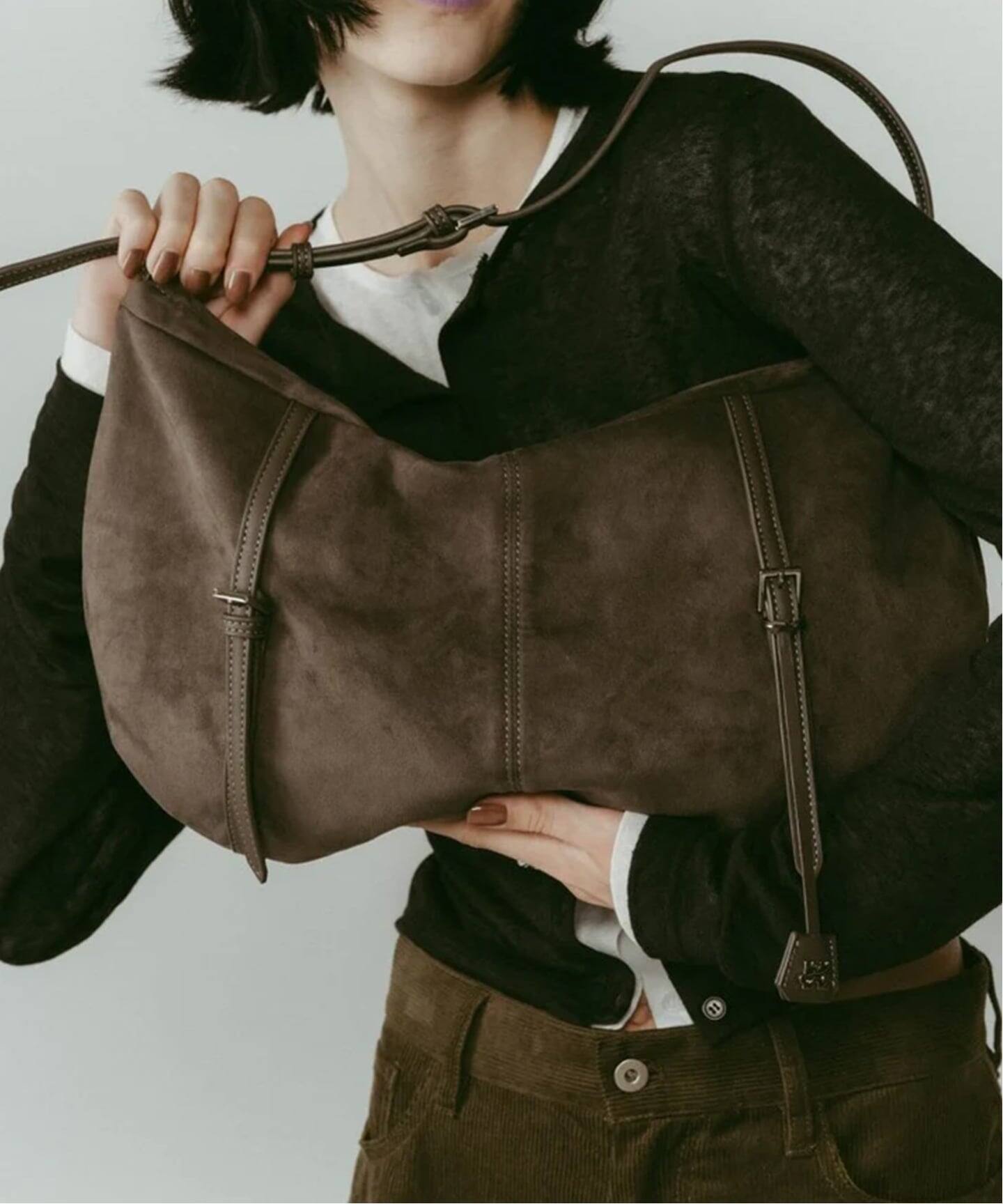 KnuthMarf suede moon bag（ショルダーバッグ）｜BOICE FROM BAYCREW'S